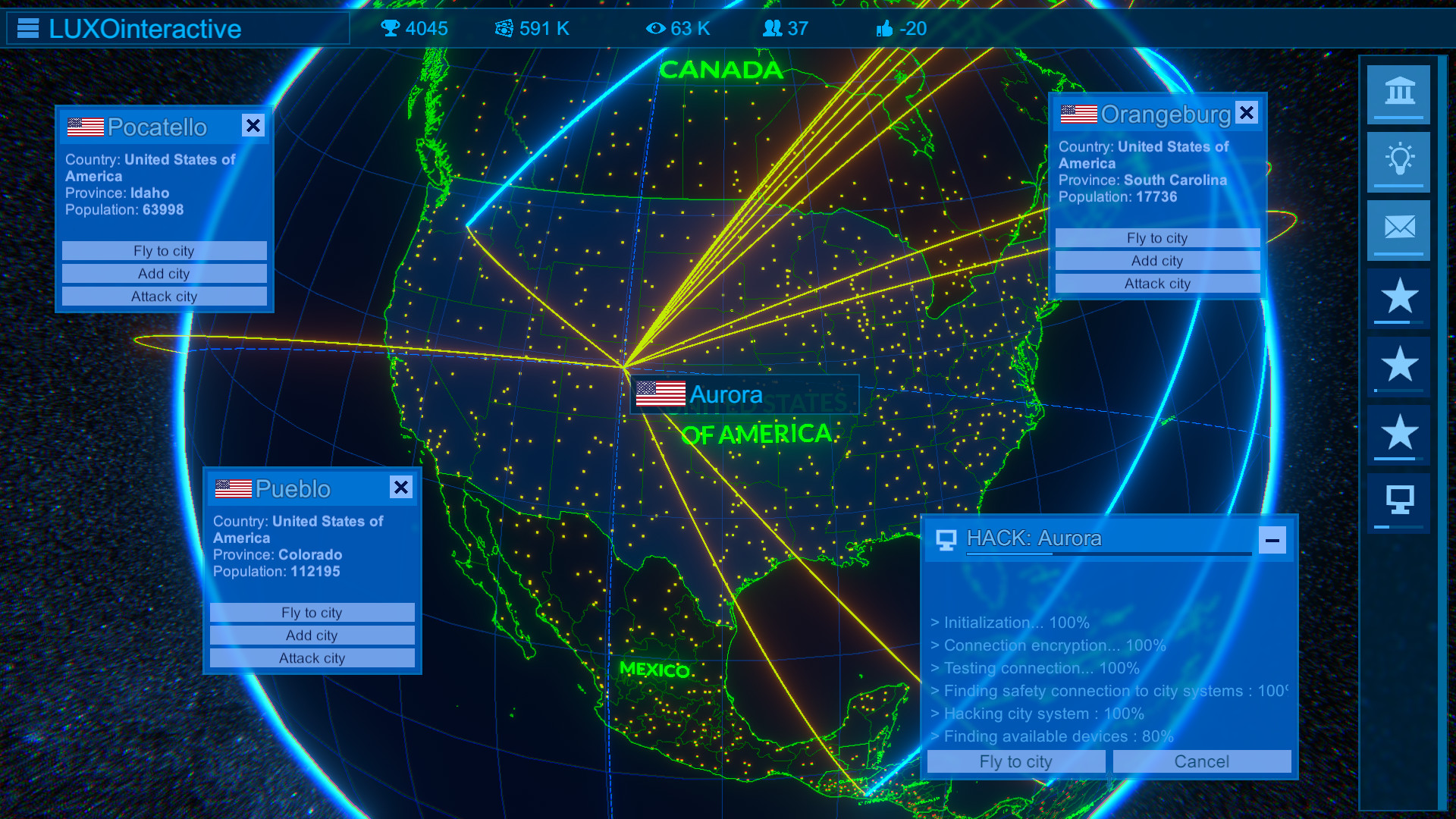 Скриншот: Cyber Attack