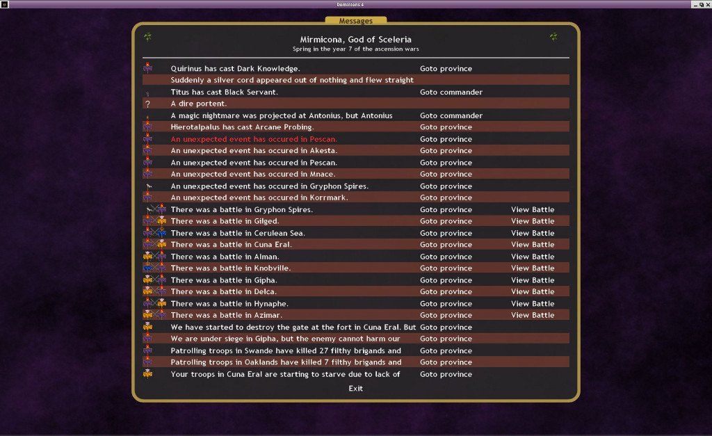 Скриншот: Dominions 4: Thrones of Ascension