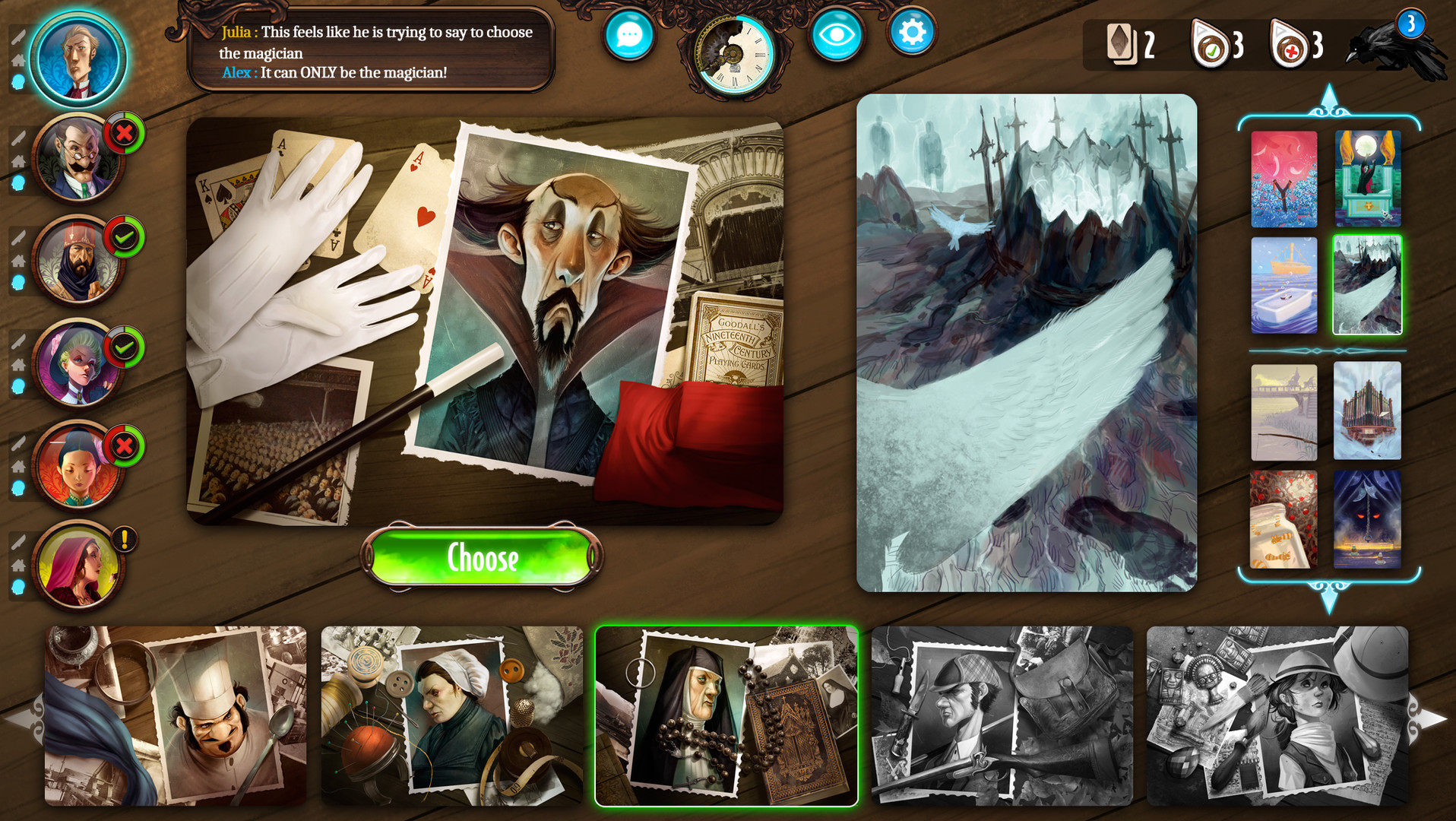 Скриншот: Mysterium: A Psychic Clue Game