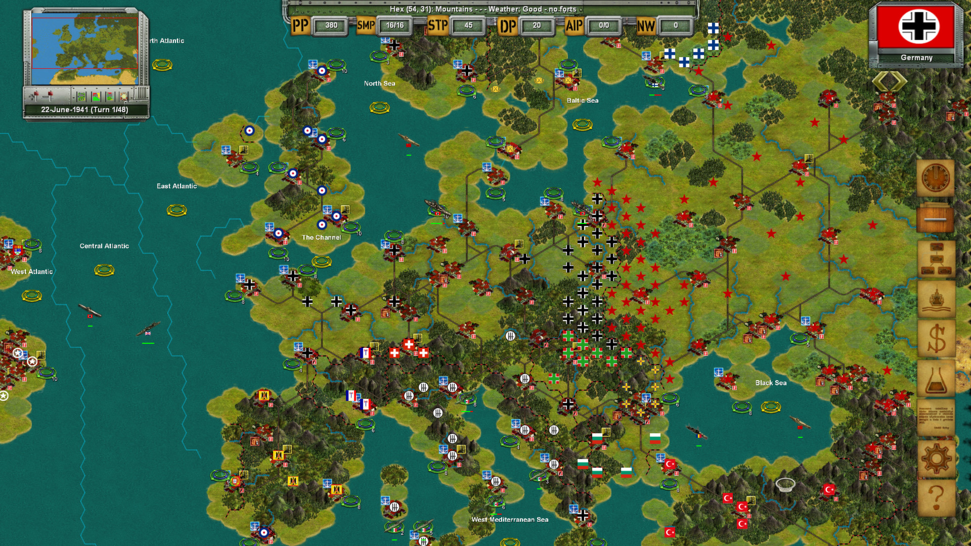 Скриншот: Strategic War in Europe