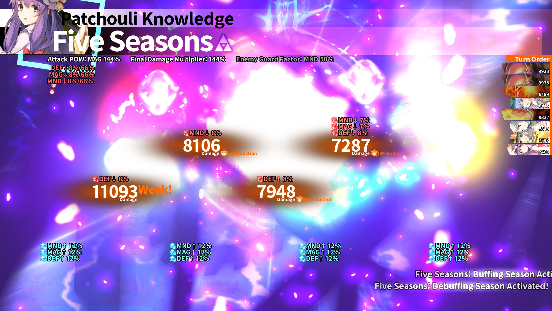 Скриншот: Labyrinth of Touhou Tri -The Dreaming Girls & The Mysterious Orbs-