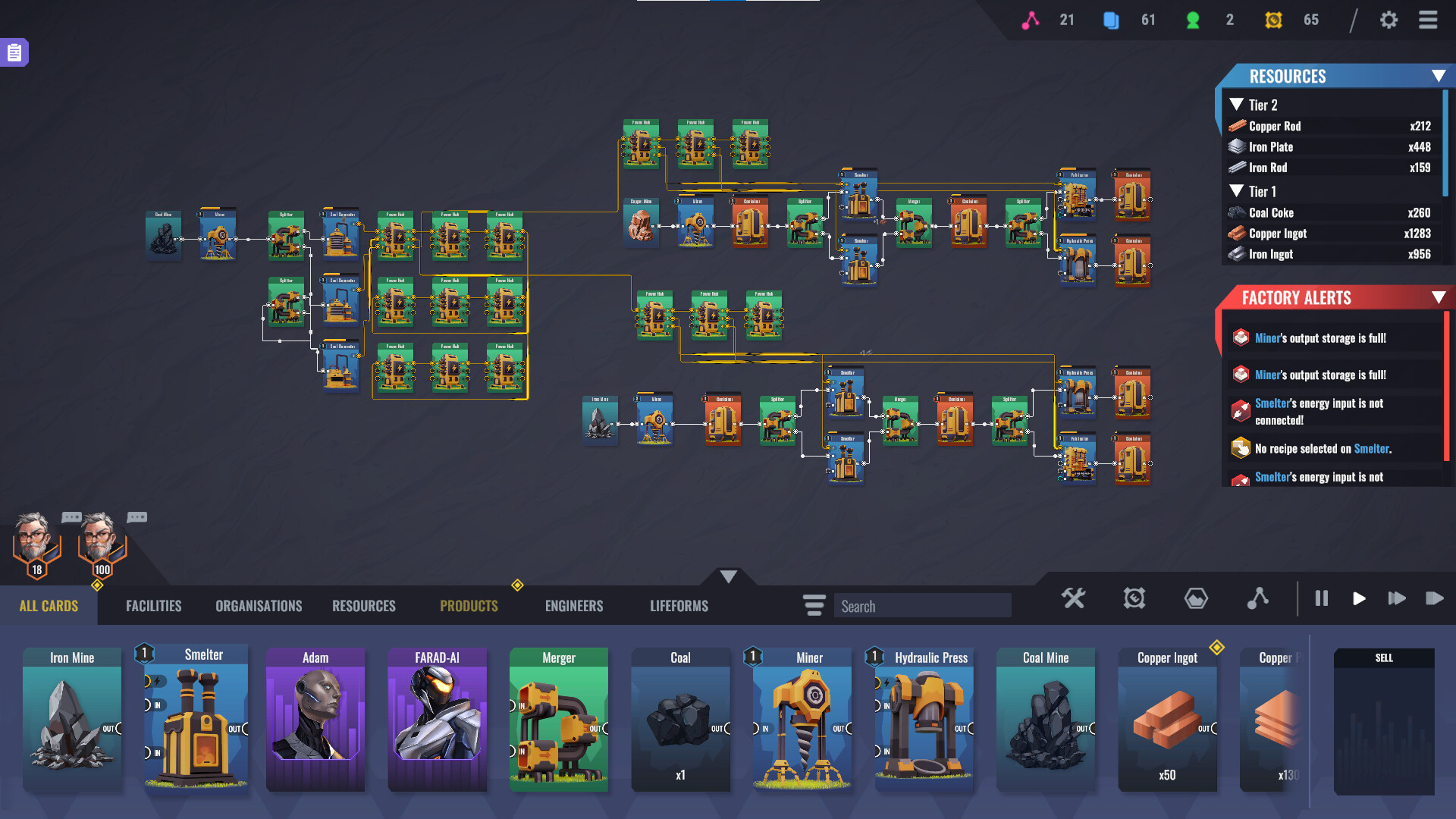 Скриншот: Factory Planner