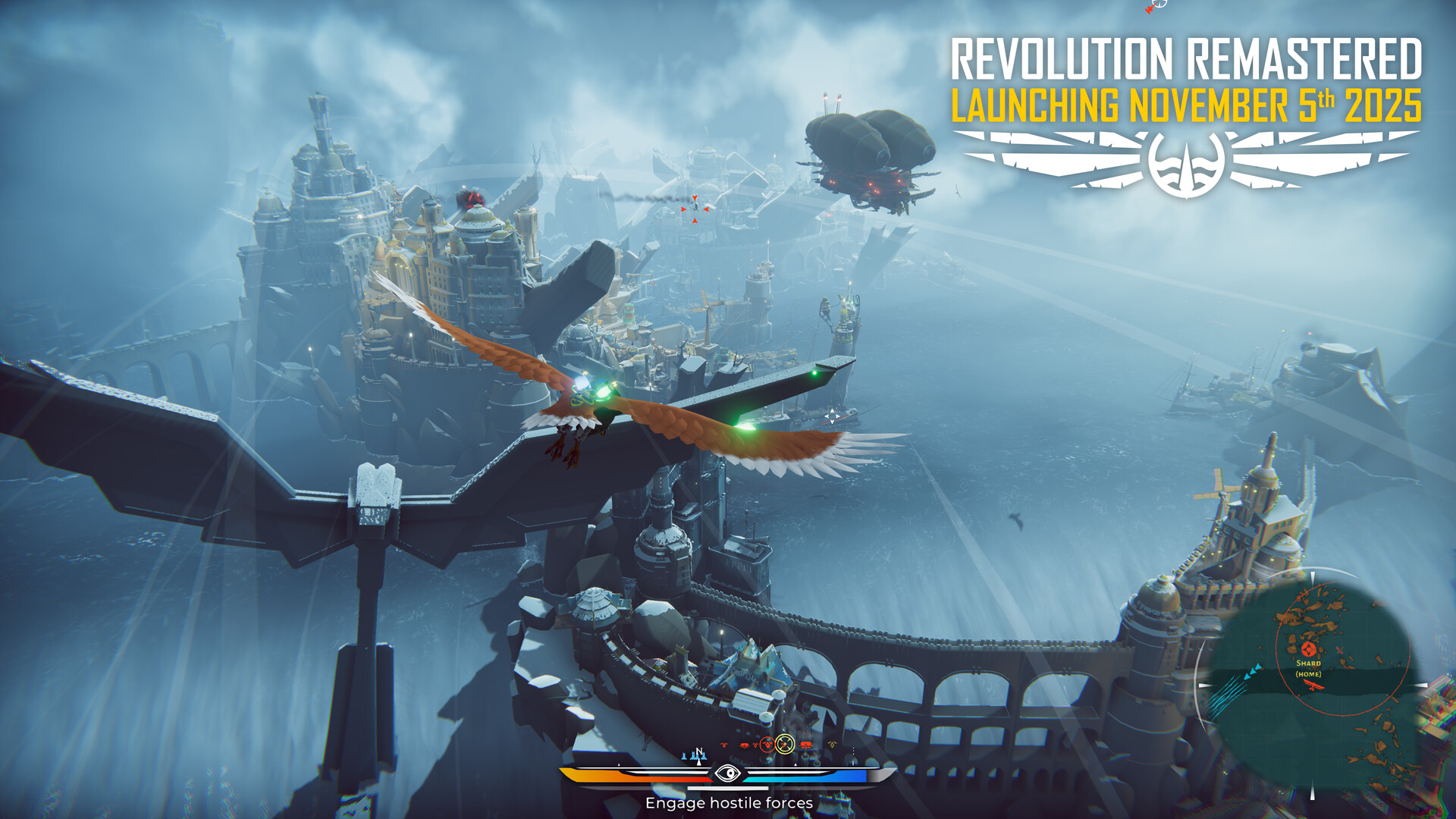 Скриншот: The Falconeer: Revolution Remaster