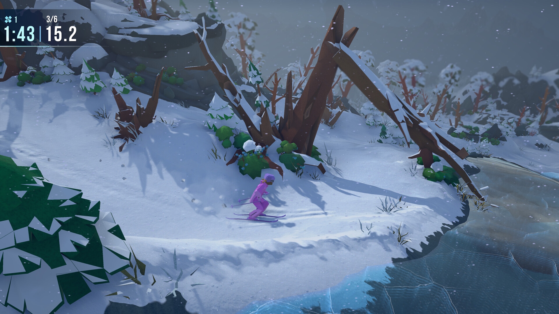 Скриншот: Lonely Mountains: Snow Riders