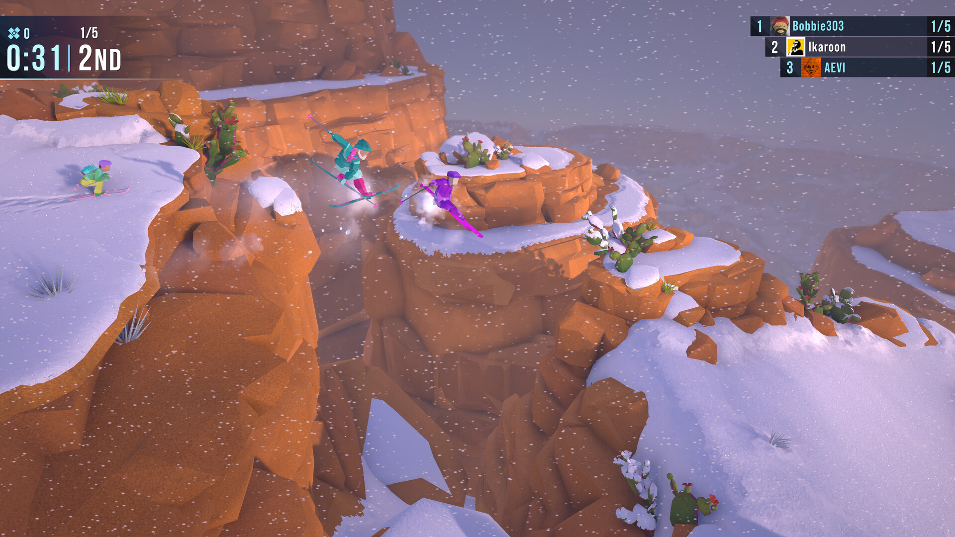 Скриншот: Lonely Mountains: Snow Riders