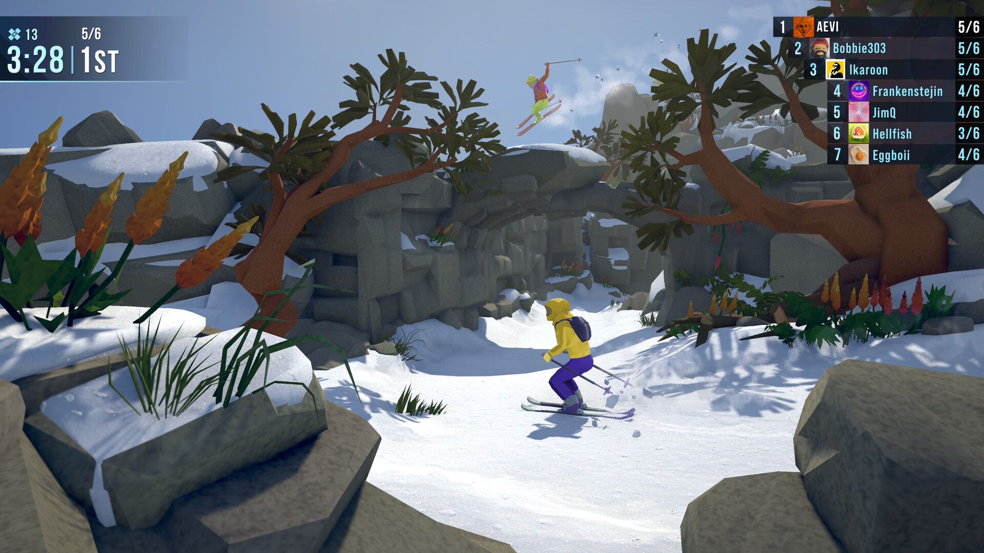 Скриншот: Lonely Mountains: Snow Riders