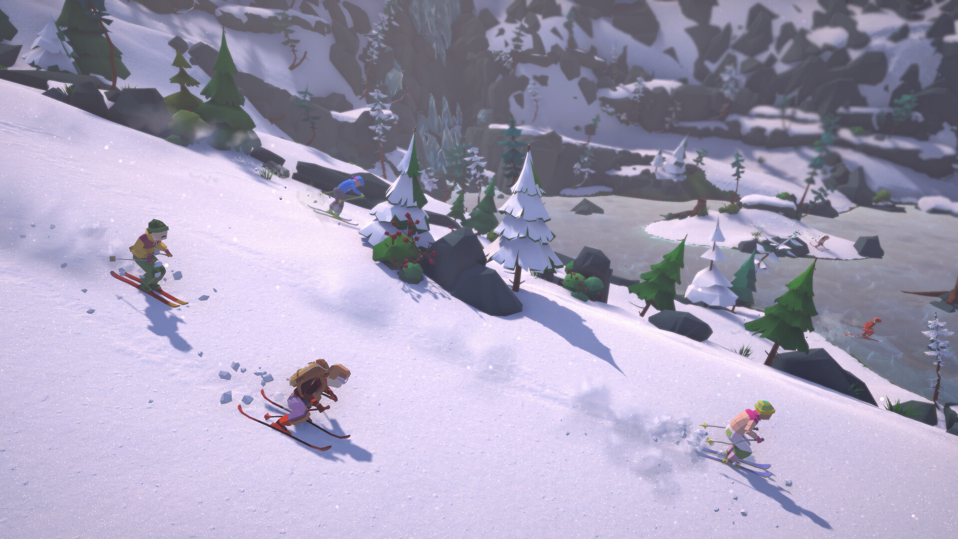 Скриншот: Lonely Mountains: Snow Riders