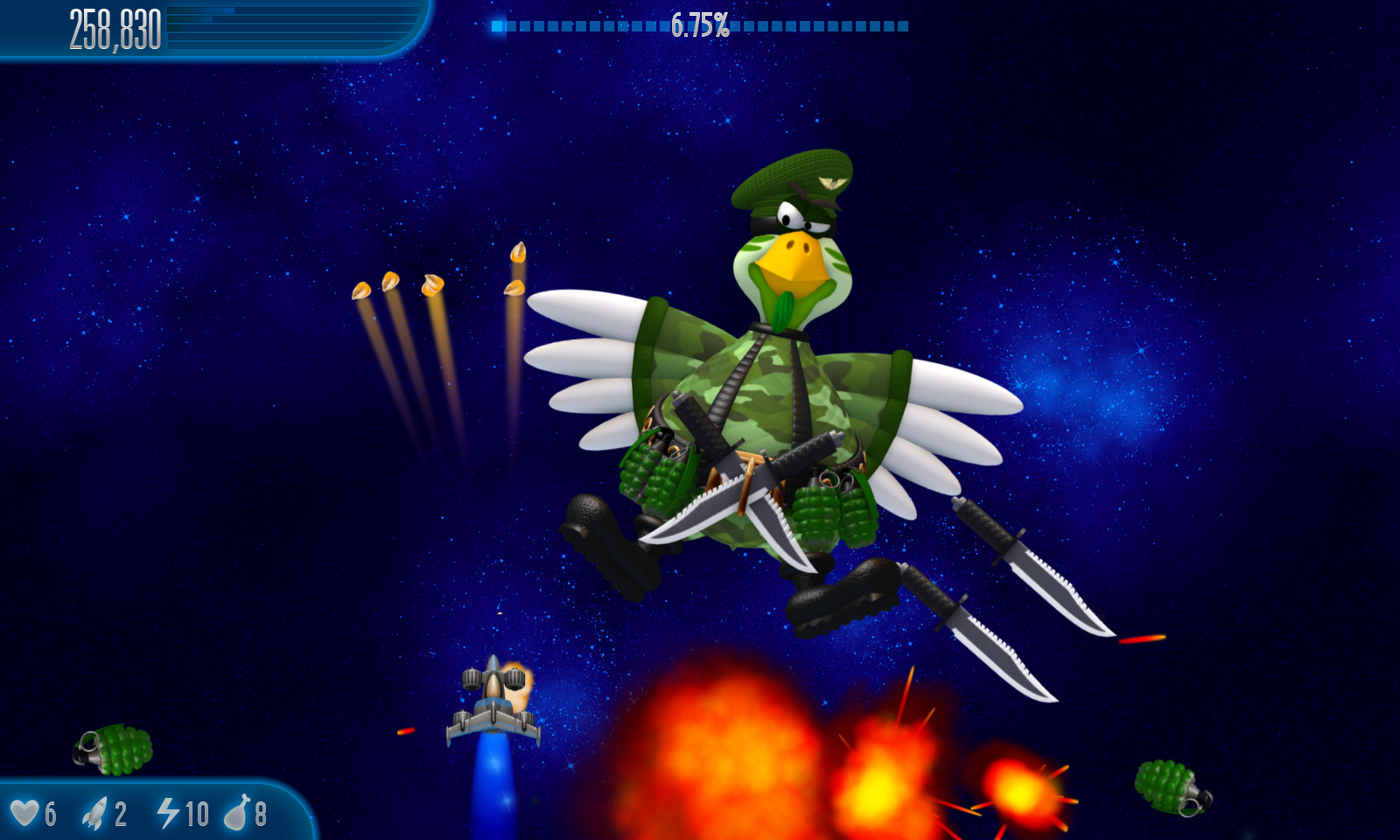 Скриншот: Chicken Invaders 5