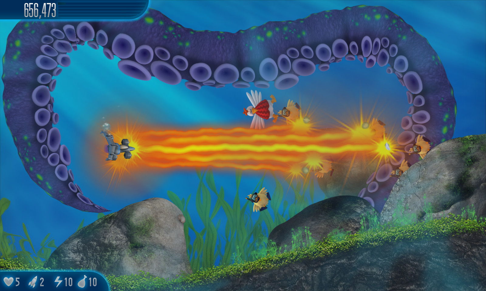 Скриншот: Chicken Invaders 5