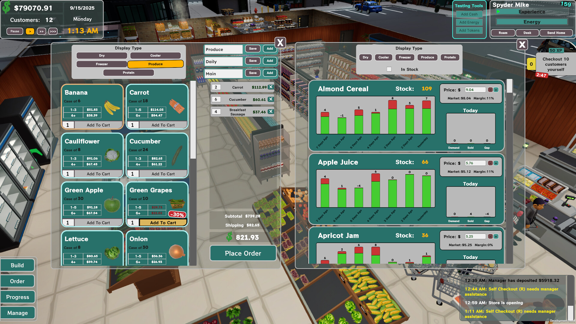 Скриншот: Grocery Store Tycoon
