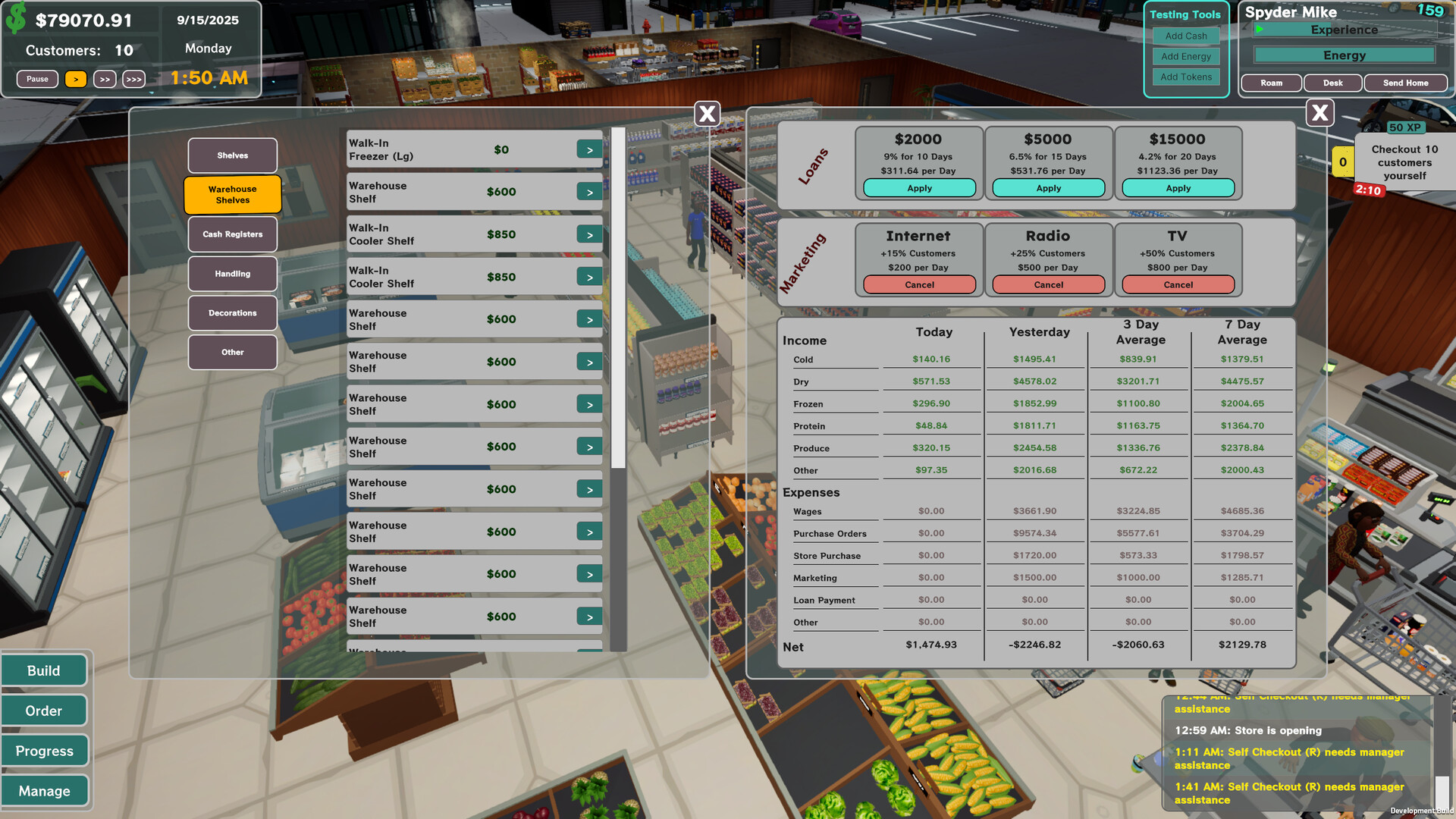 Скриншот: Grocery Store Tycoon