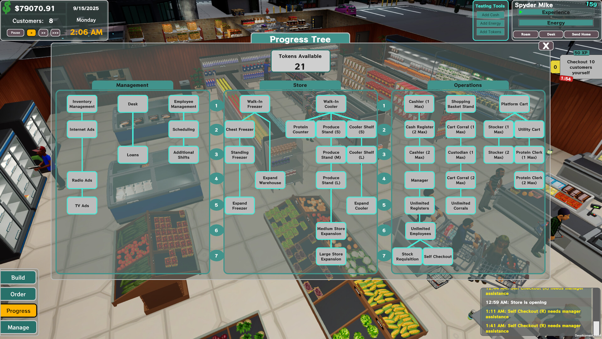 Скриншот: Grocery Store Tycoon