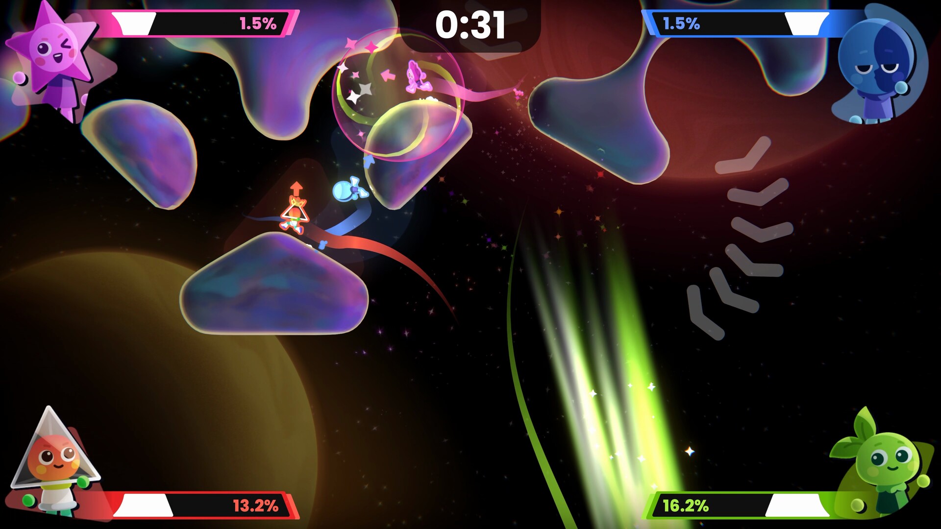 Скриншот: Which Way Up: Galaxy Games