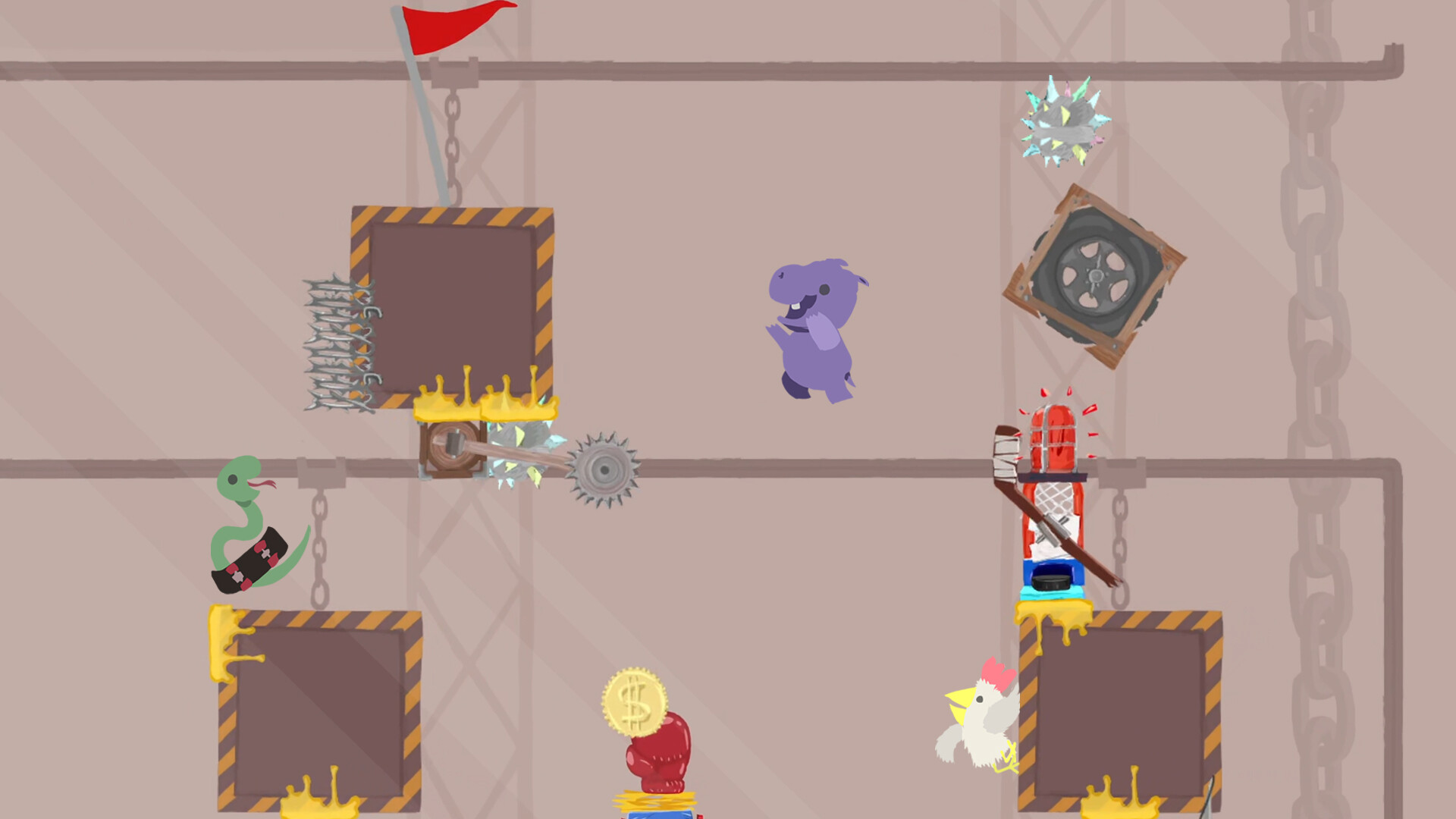 Скриншот: Ultimate Chicken Horse