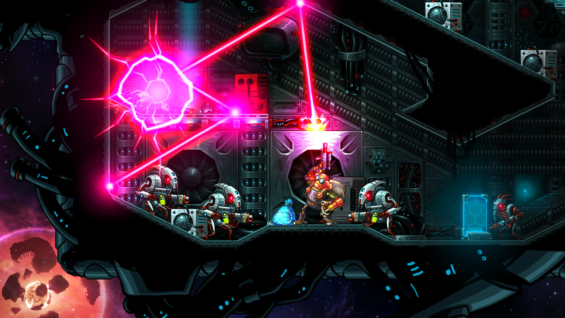 Скриншот: SteamWorld Heist