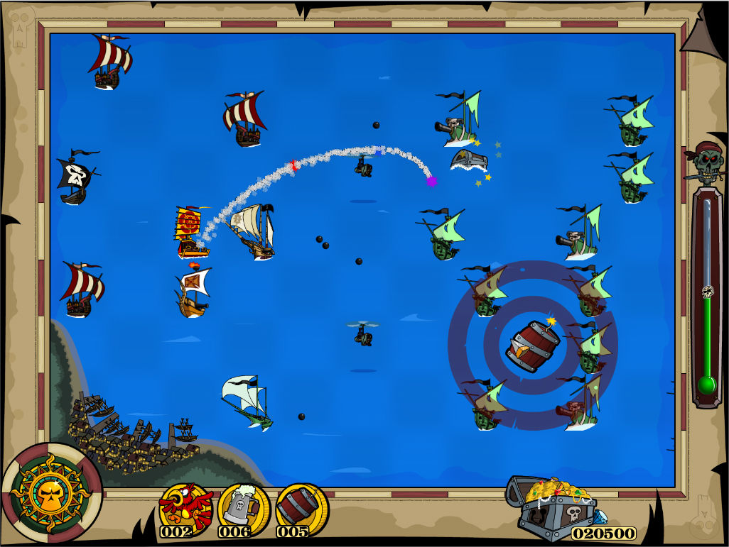 Скриншот: Zombie Pirates