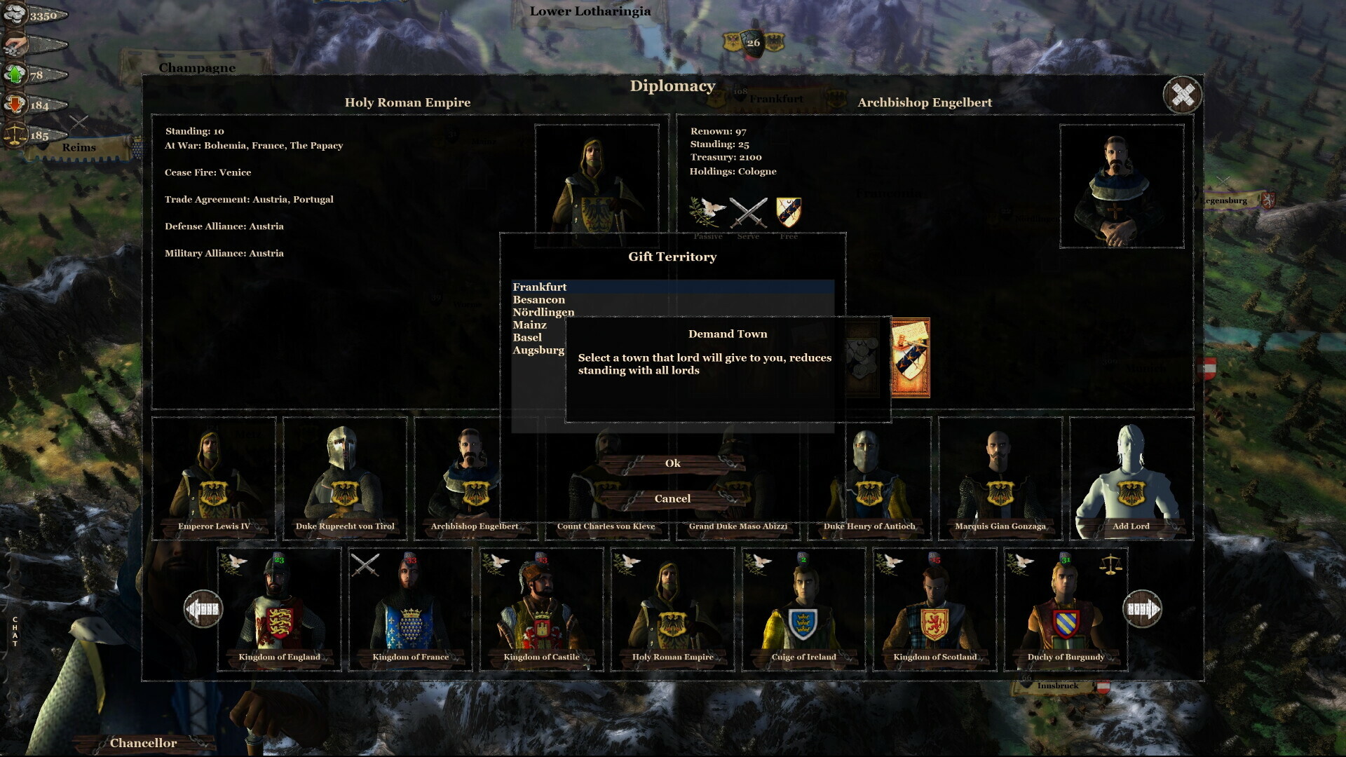 Скриншот: The King's Campaign