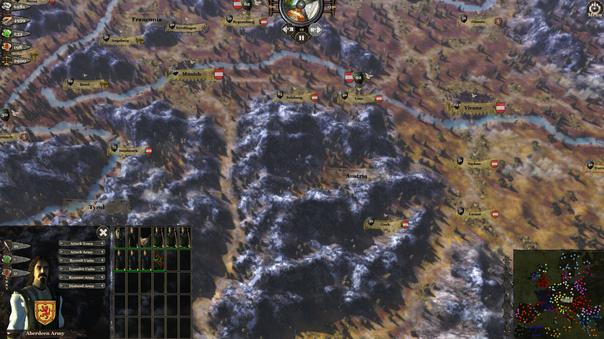 Скриншот: The King's Campaign