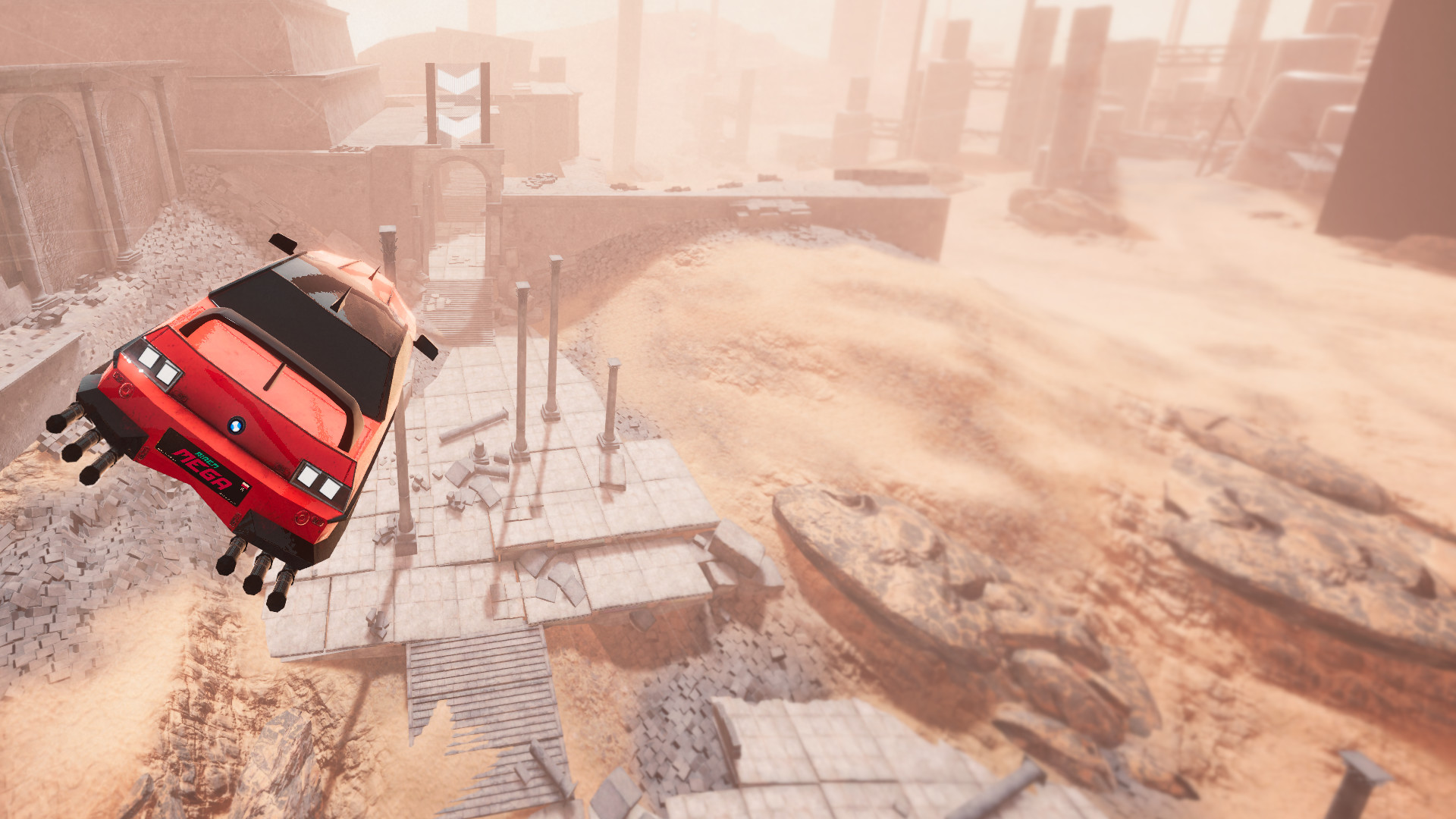Скриншот: Hovercars 3077: Underground racing