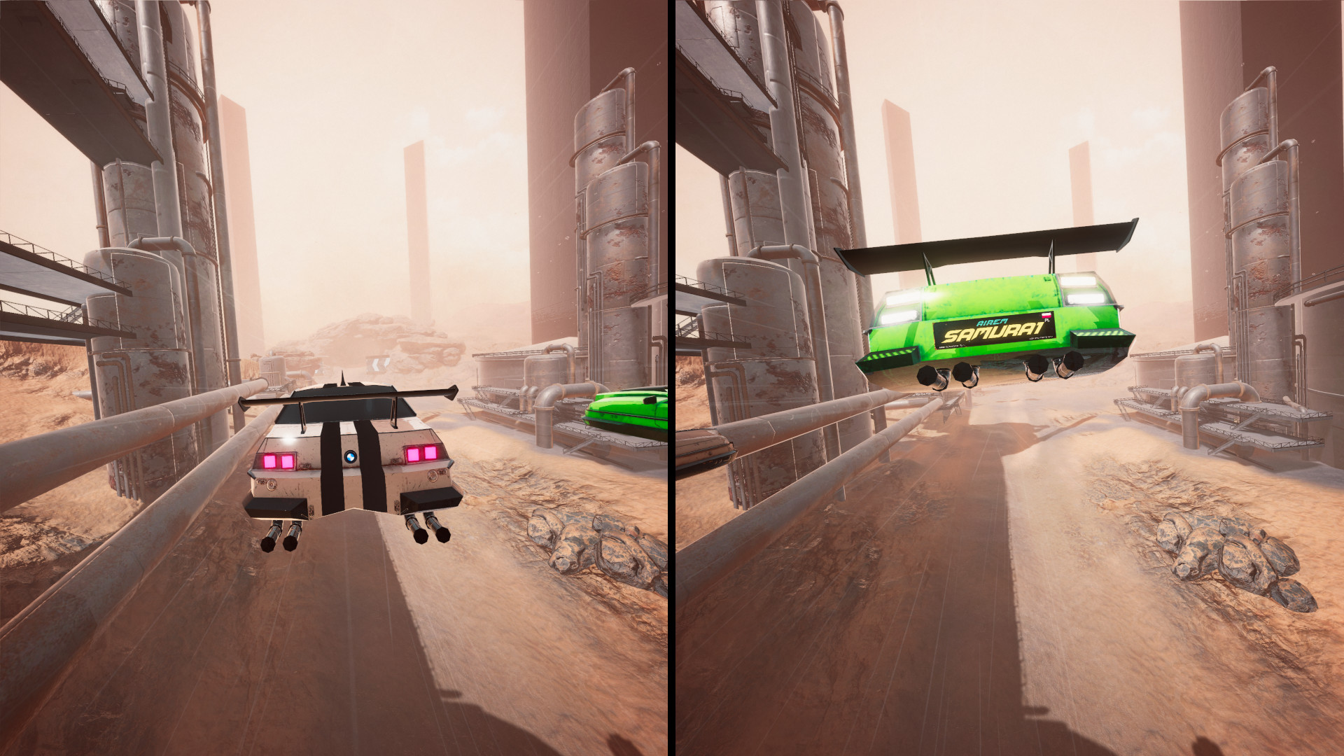 Скриншот: Hovercars 3077: Underground racing