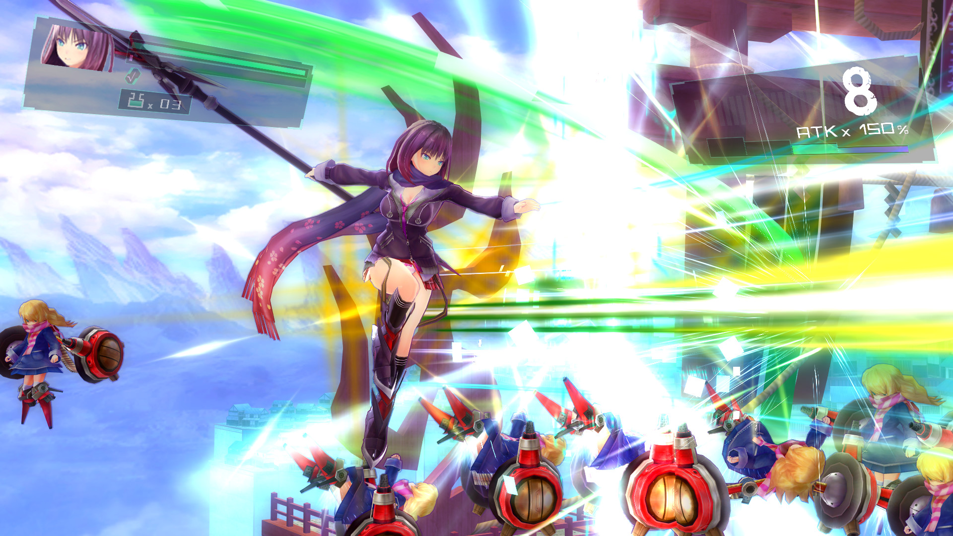 Скриншот: VALKYRIE DRIVE -BHIKKHUNI-