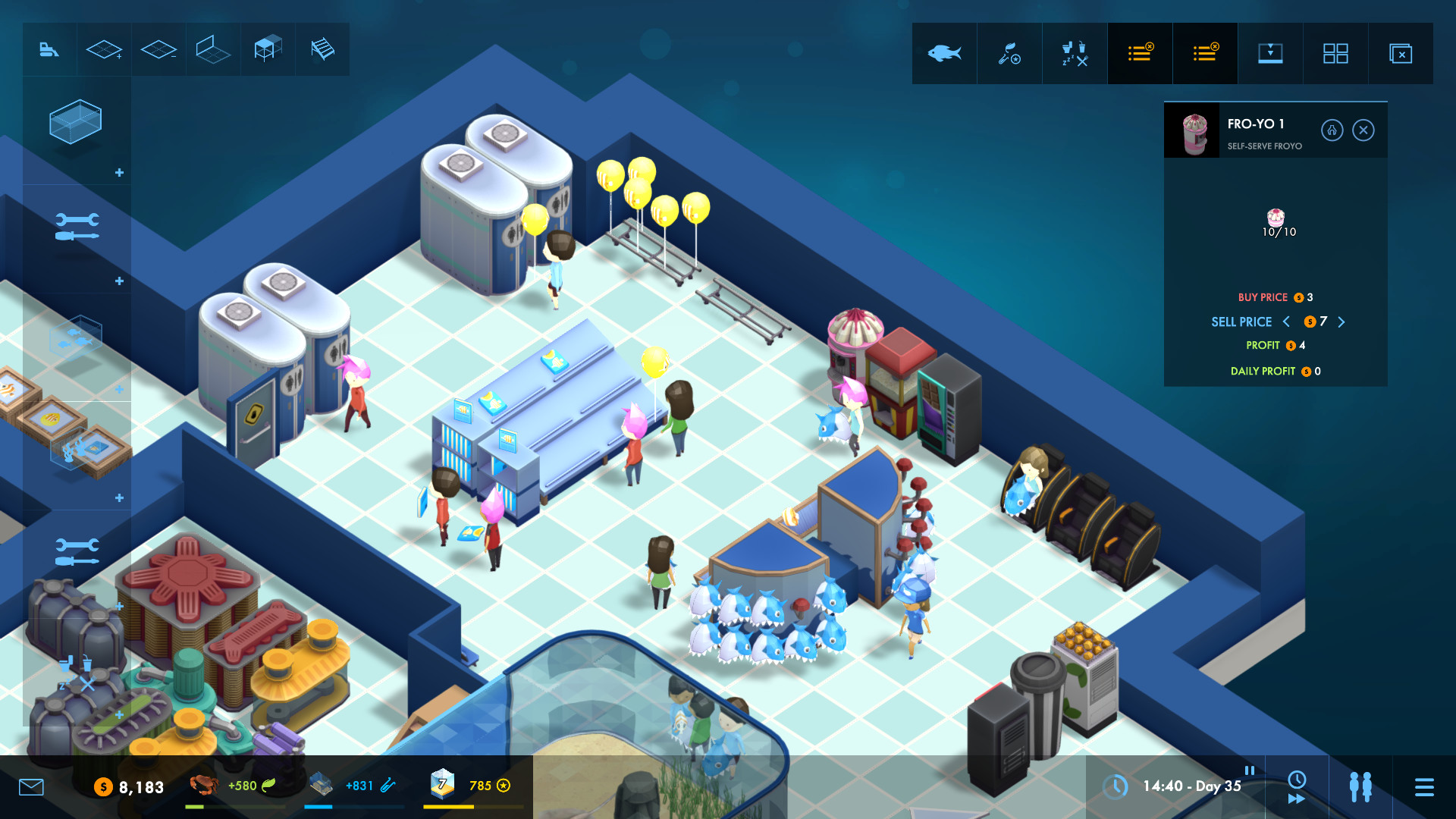 Скриншот: Megaquarium