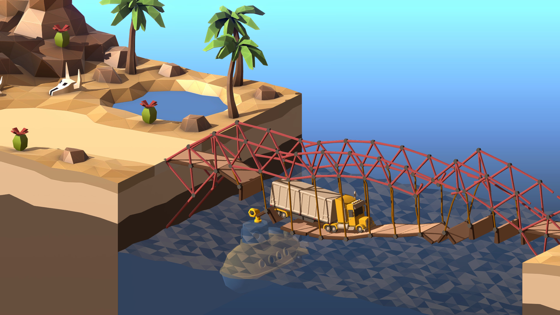 Скриншот: Poly Bridge 2