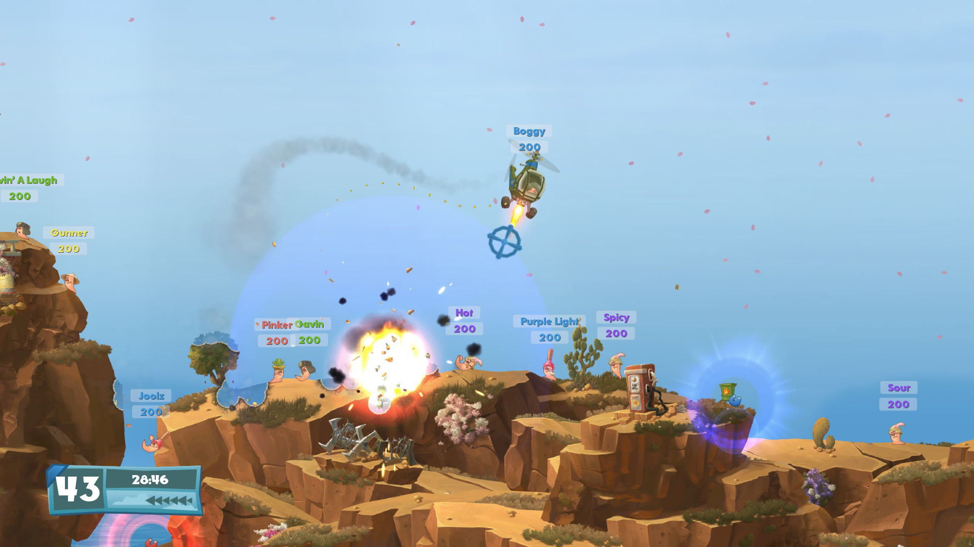 Скриншот: Worms W.M.D