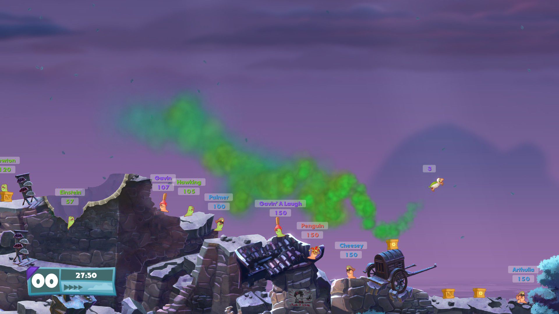Скриншот: Worms W.M.D