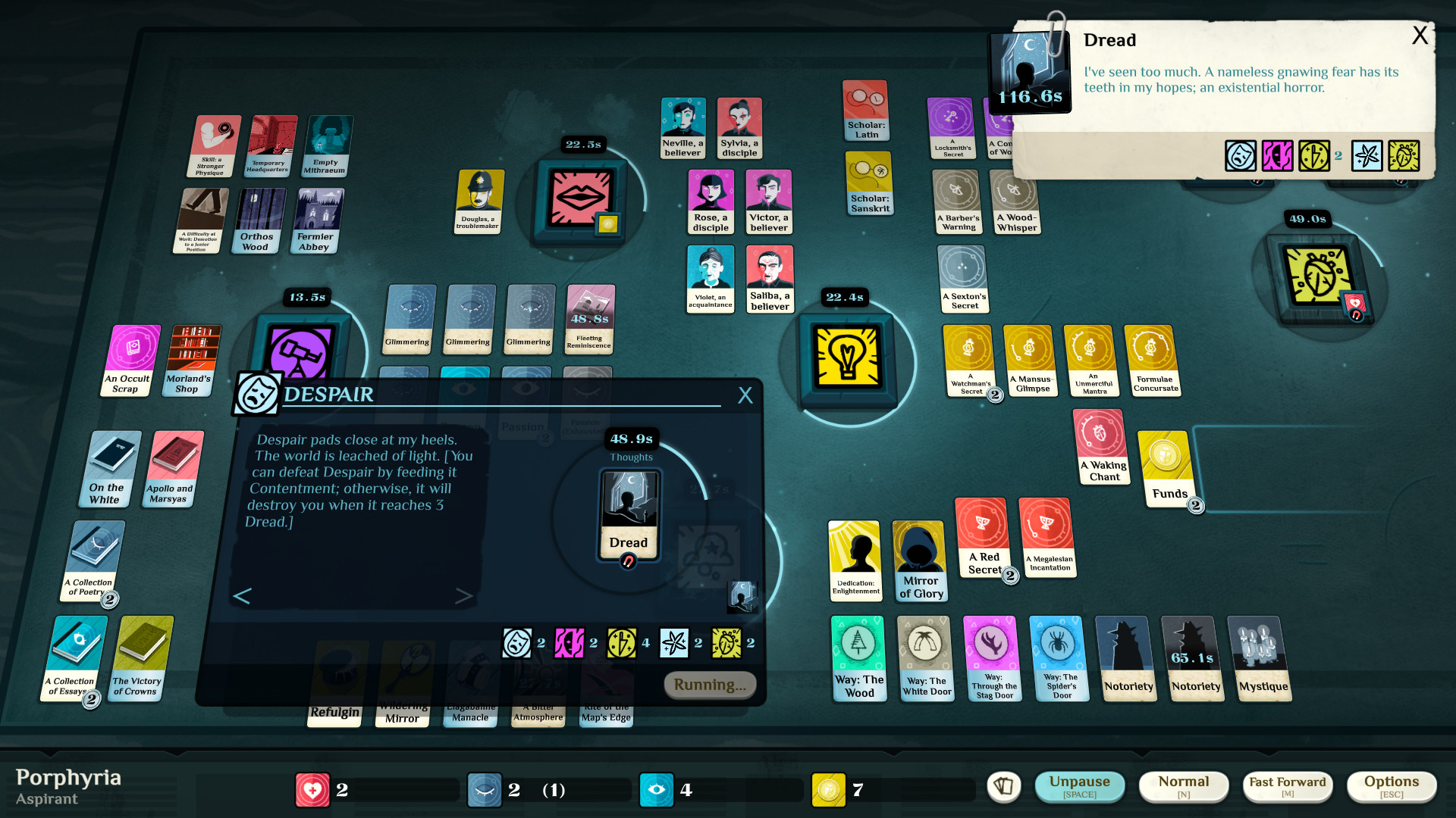 Скриншот: Cultist Simulator