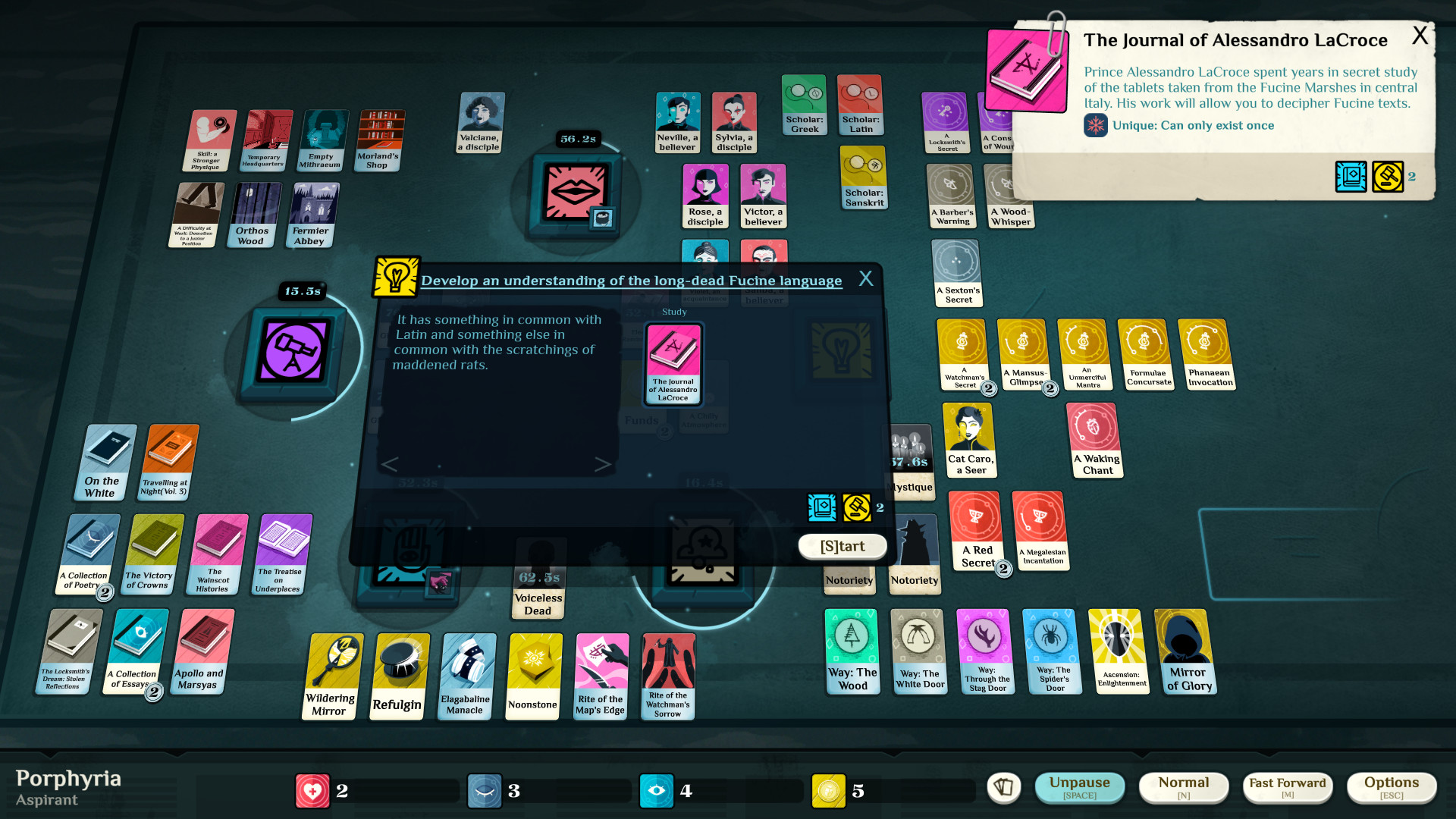 Скриншот: Cultist Simulator