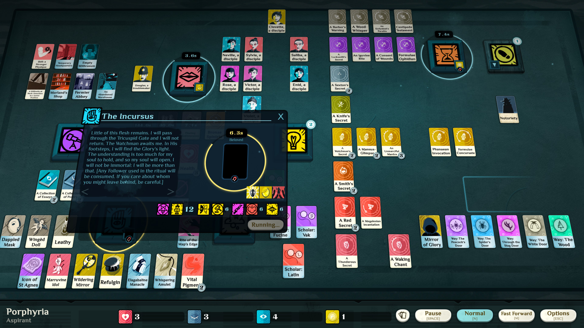 Скриншот: Cultist Simulator