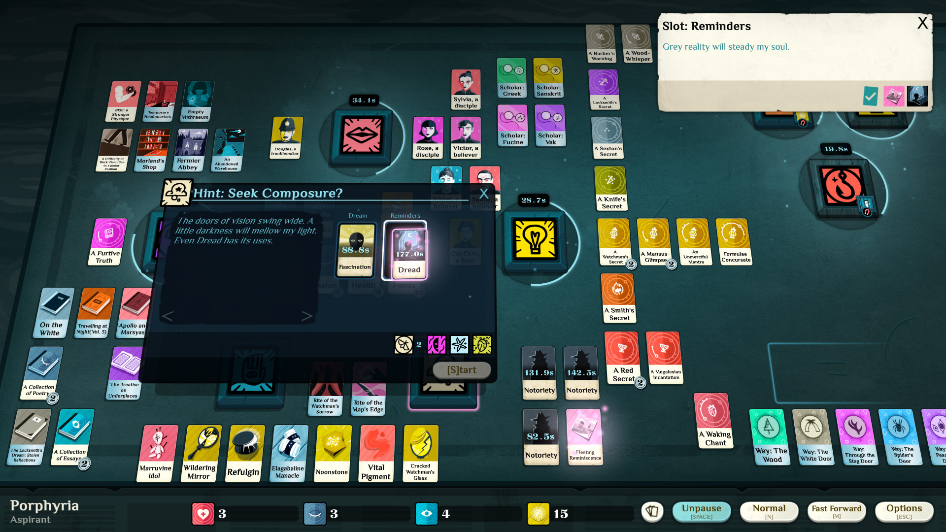 Скриншот: Cultist Simulator