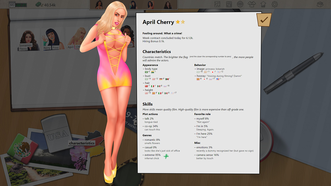 Скриншот: Porno Studio Tycoon
