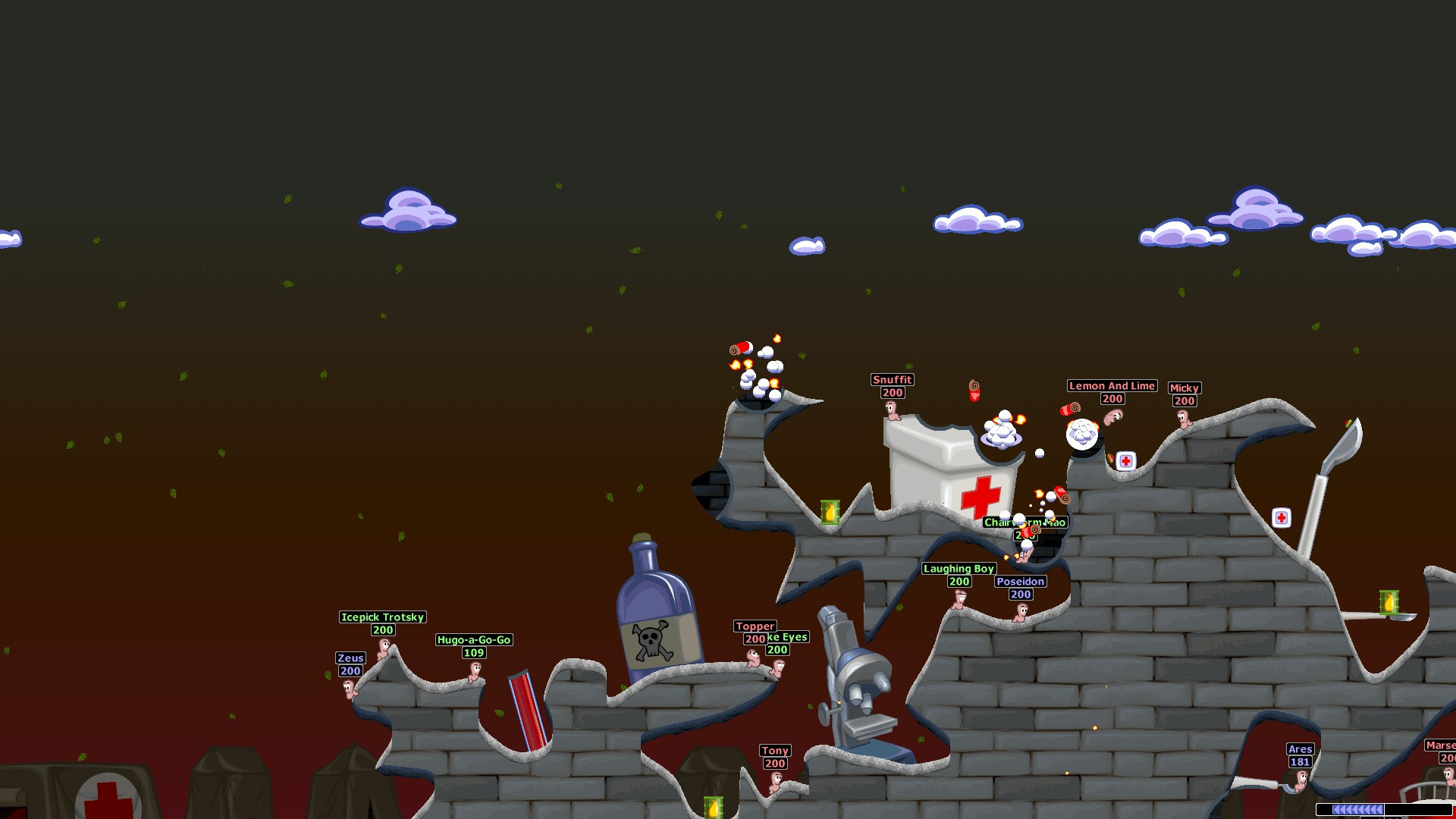 Скриншот: Worms World Party Remastered