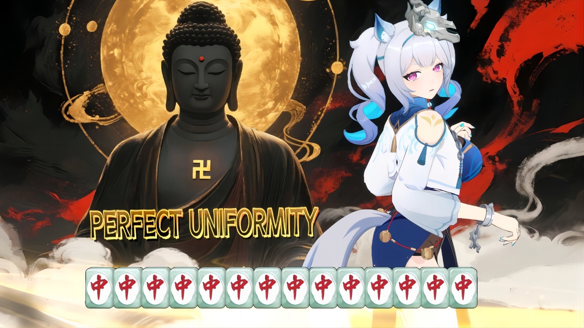 Скриншот: Demonic Mahjong