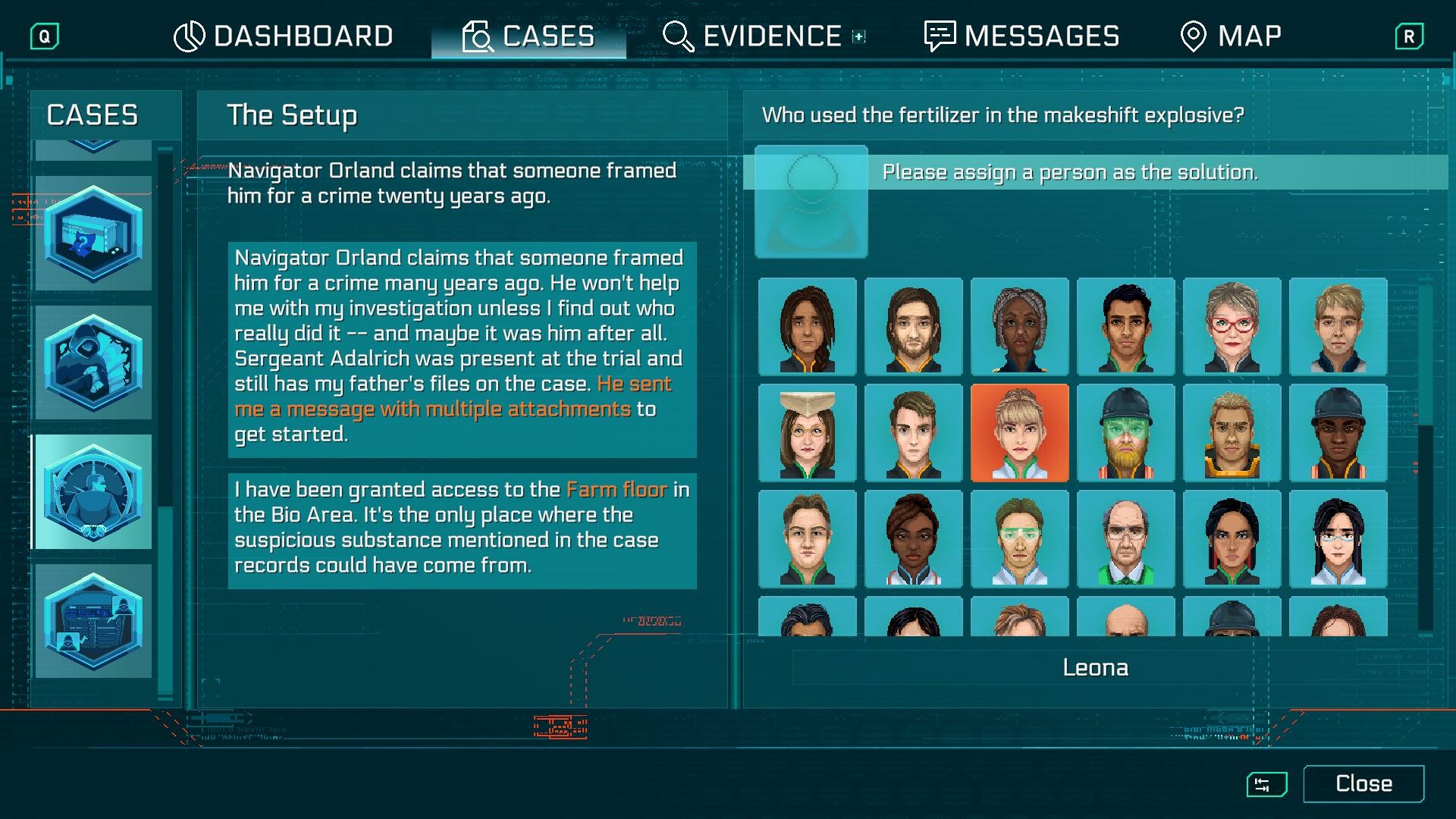 Скриншот: Between Horizons – A Sci-Fi Detective Adventure