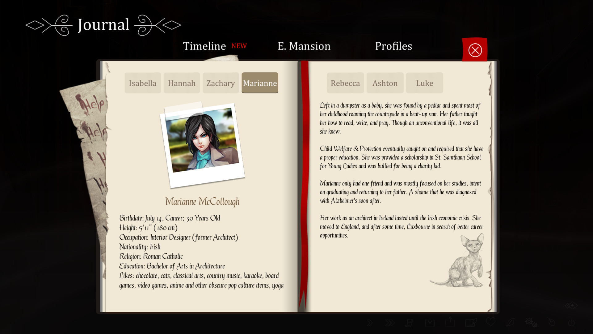 Скриншот: The Letter - Horror Visual Novel