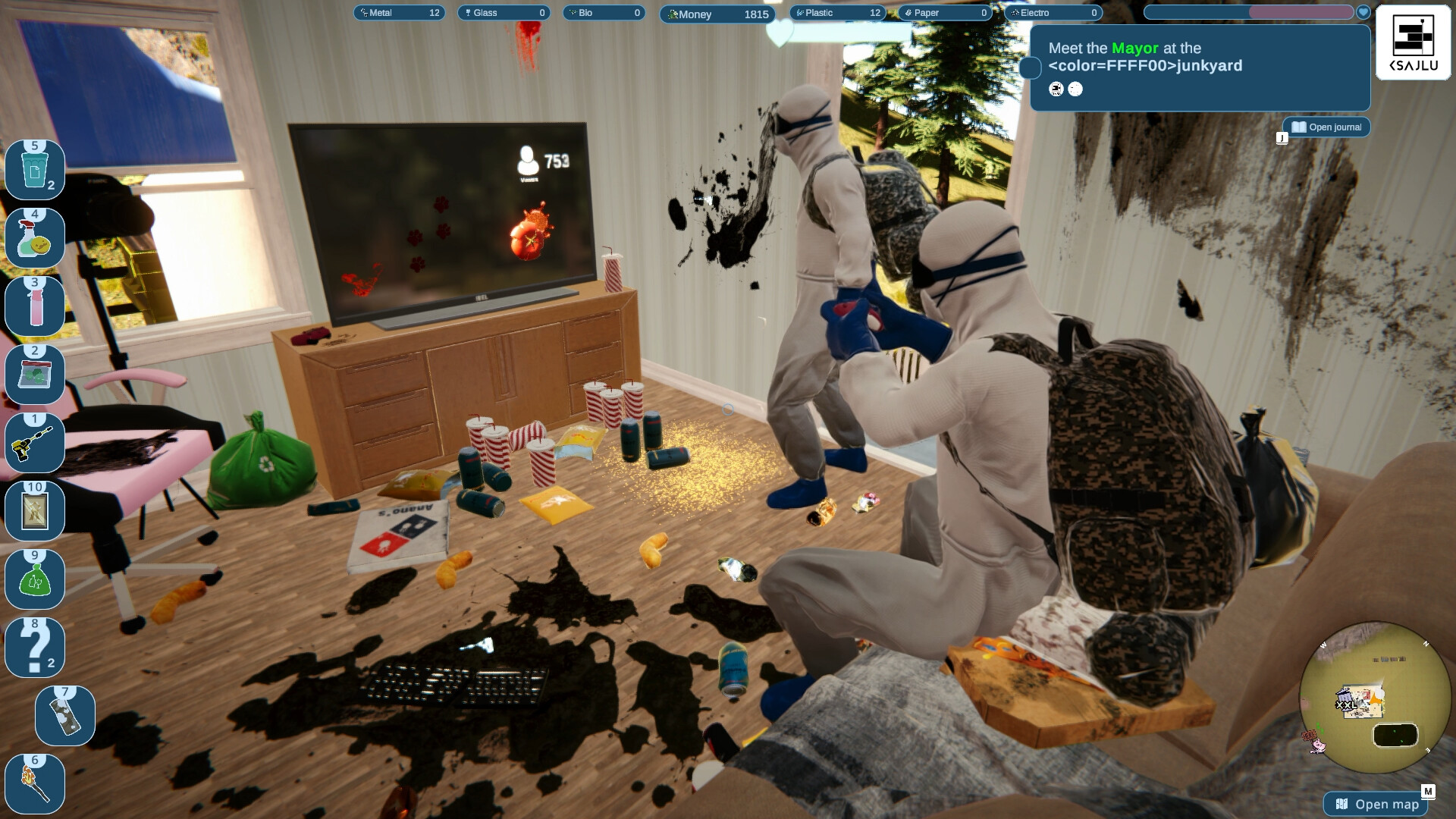 Скриншот: Purrrifiers: Cleaning Chaos – Cats & Goofylike Co-op