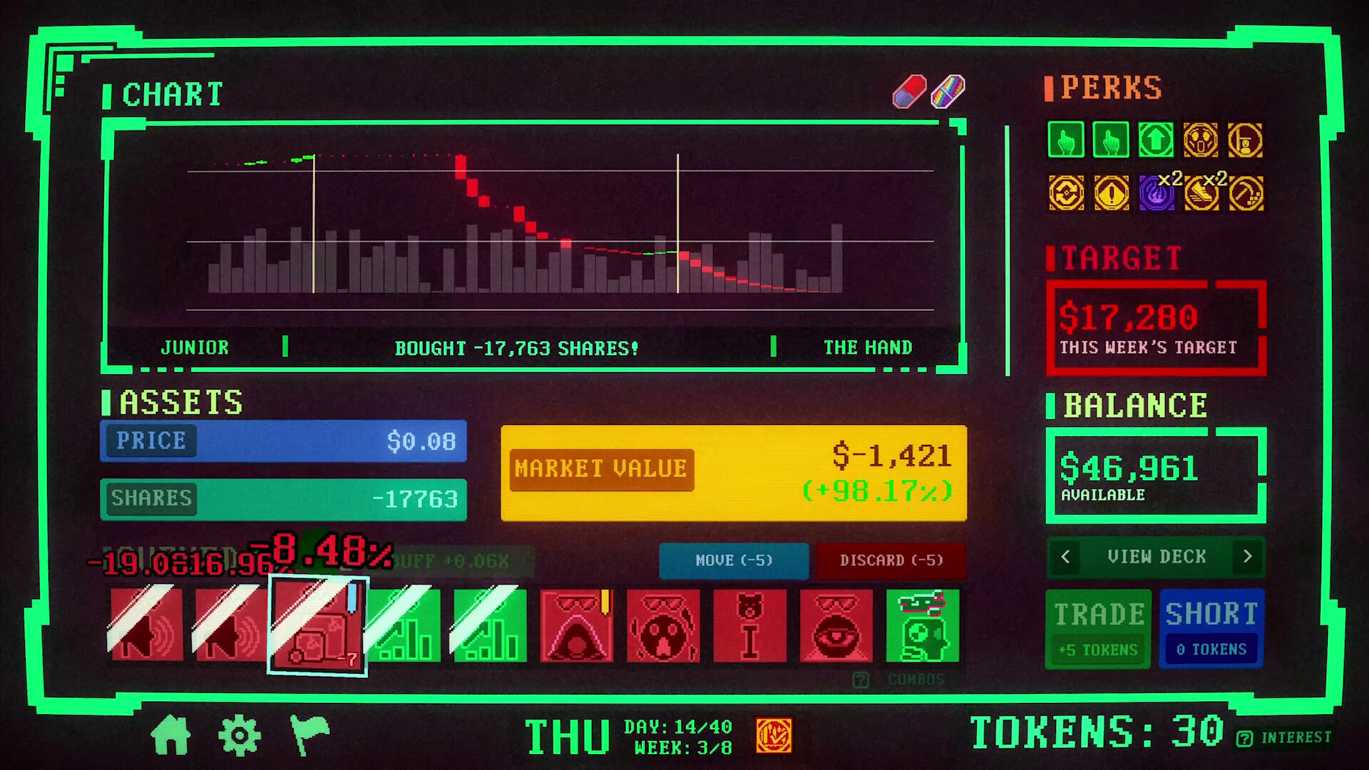 Скриншот: Insider Trading