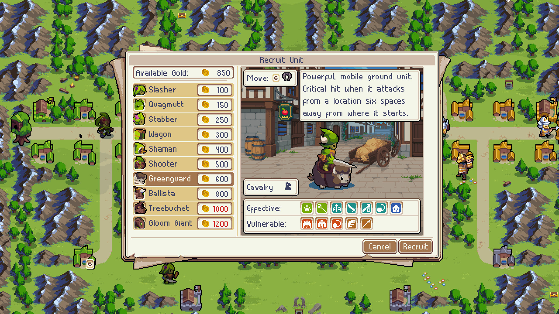 Скриншот: Wargroove