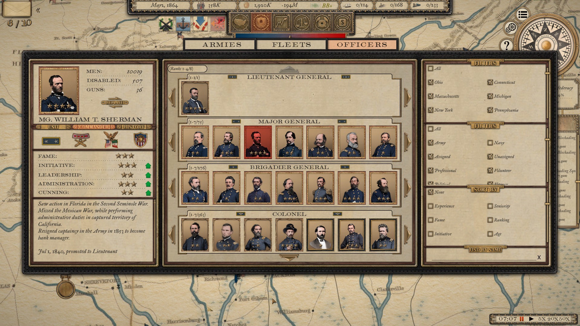 Скриншот: Grand Tactician: The Civil War (1861-1865)
