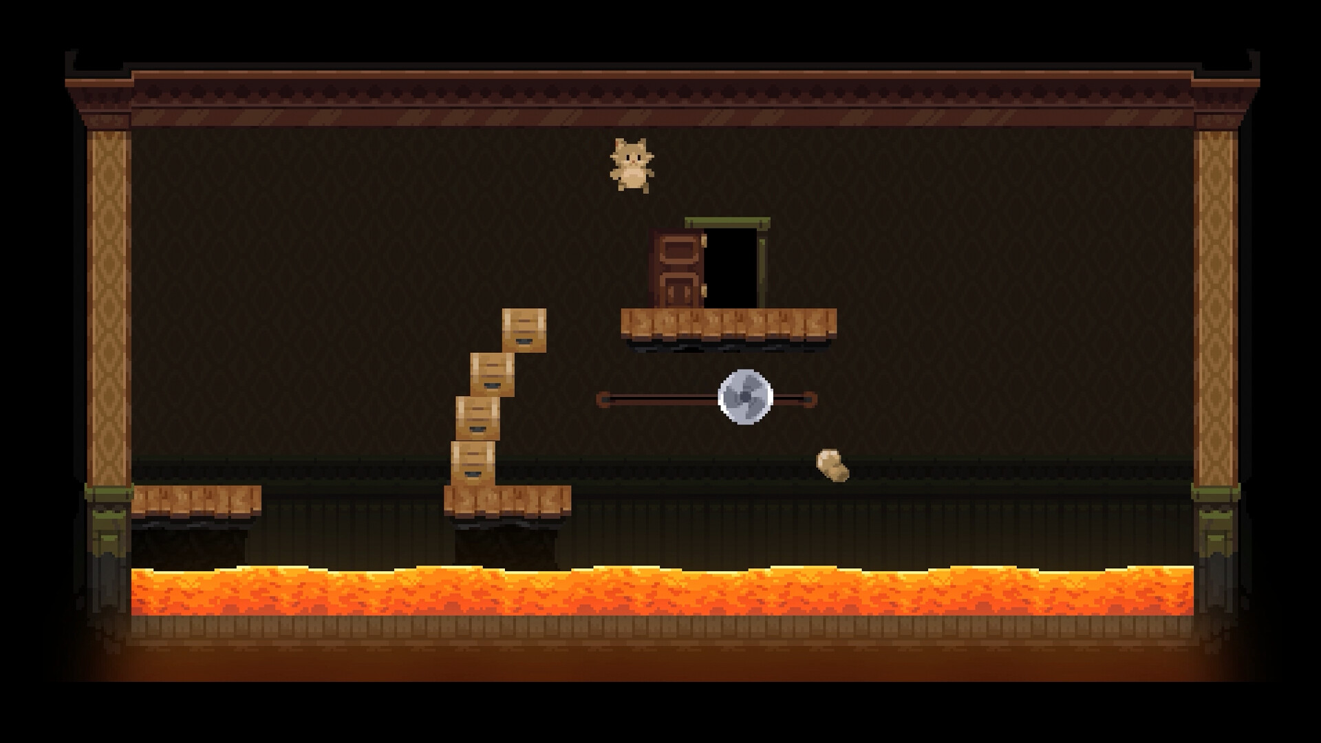 Скриншот: Backrooms Cats and Lava