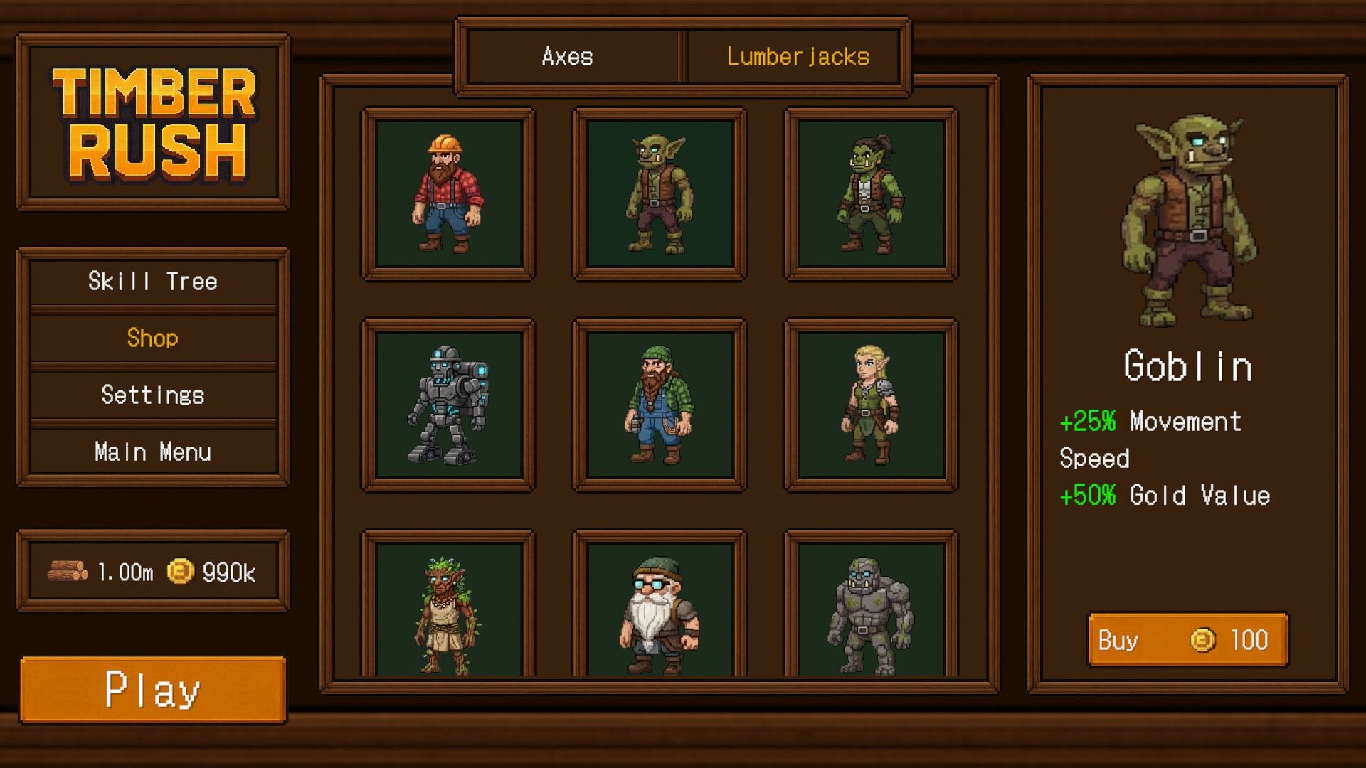 Скриншот: Timber Rush