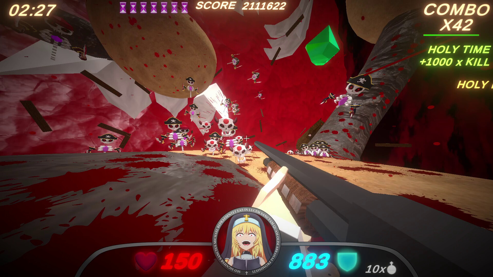 Скриншот: Guns and Nuns: Storming Hell