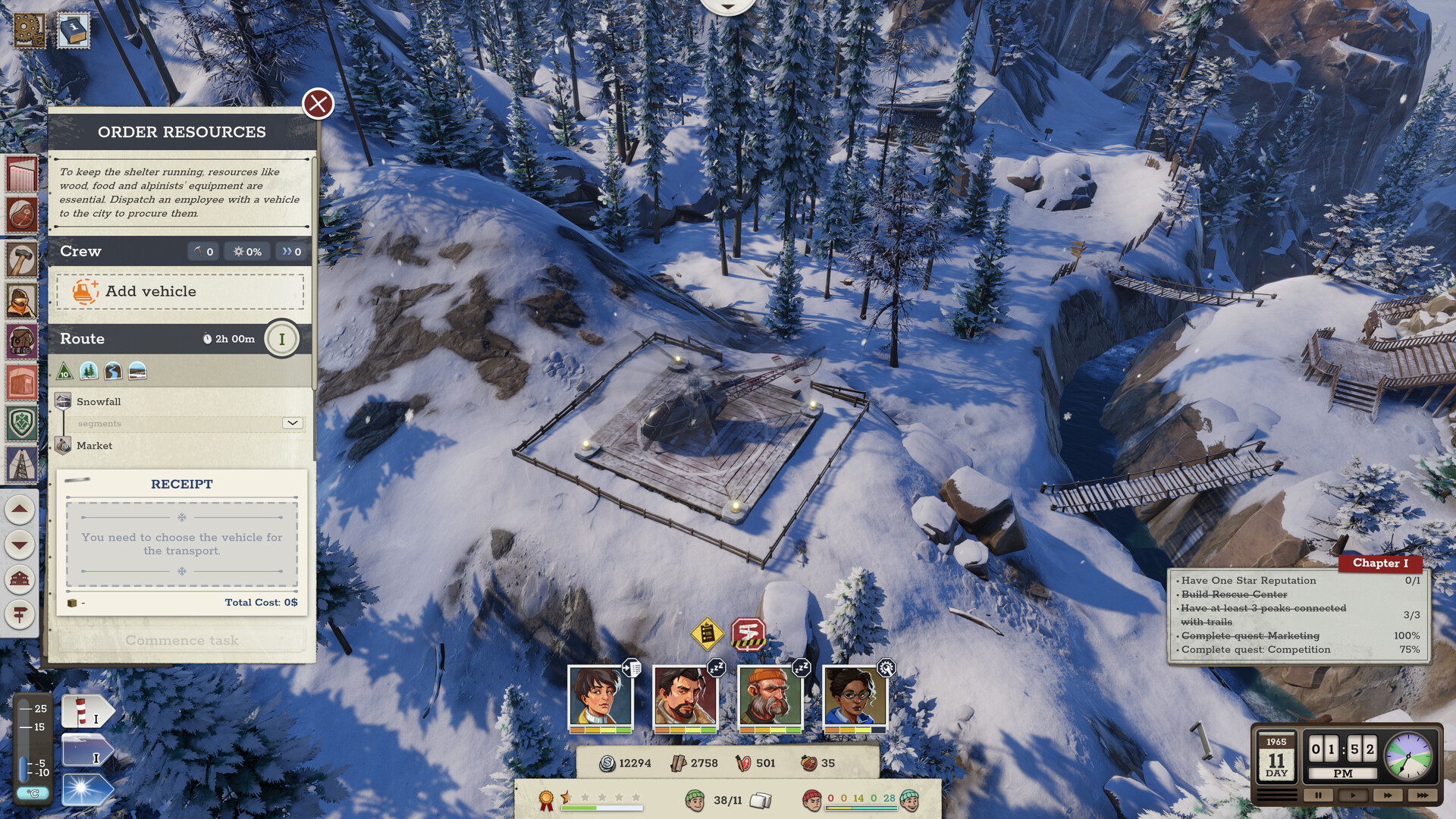 Скриншот: Above the Snow