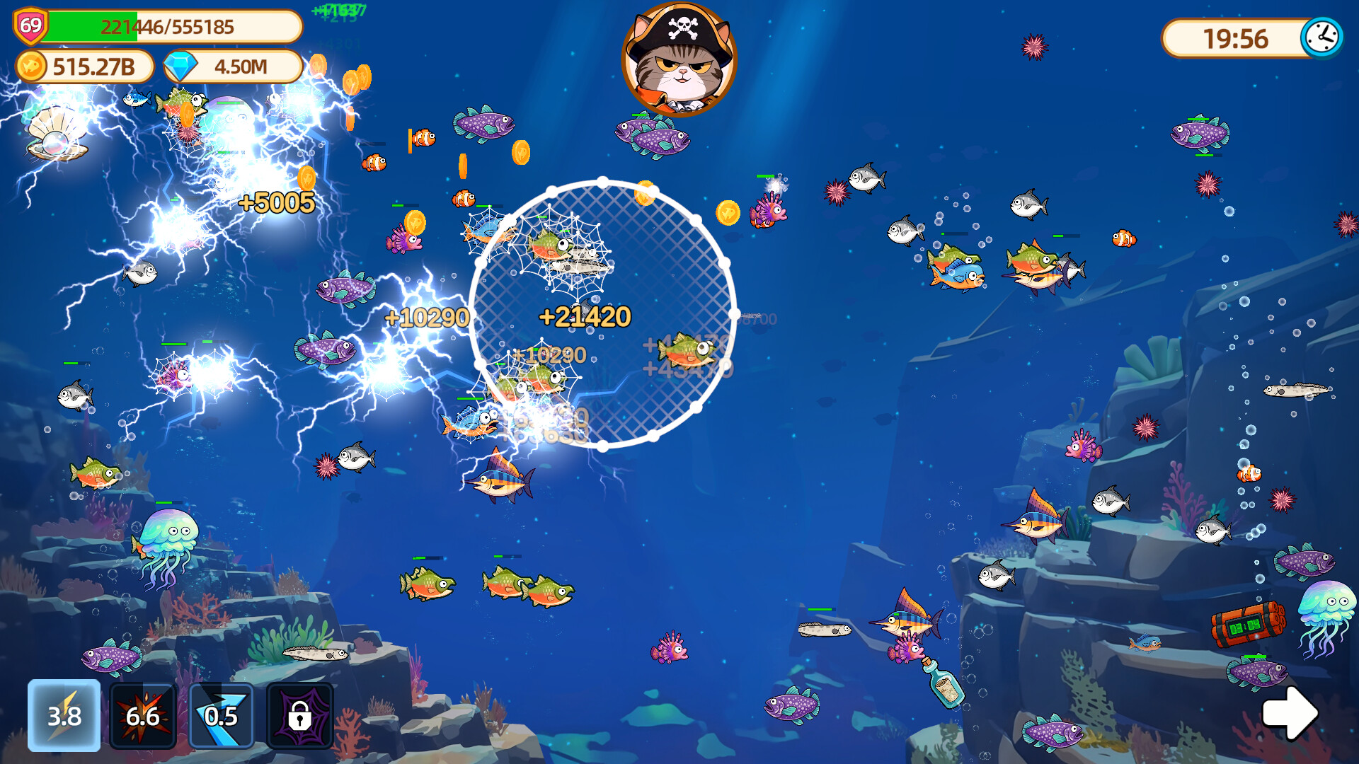 Скриншот: Captain Whiskers: Incremental Seas