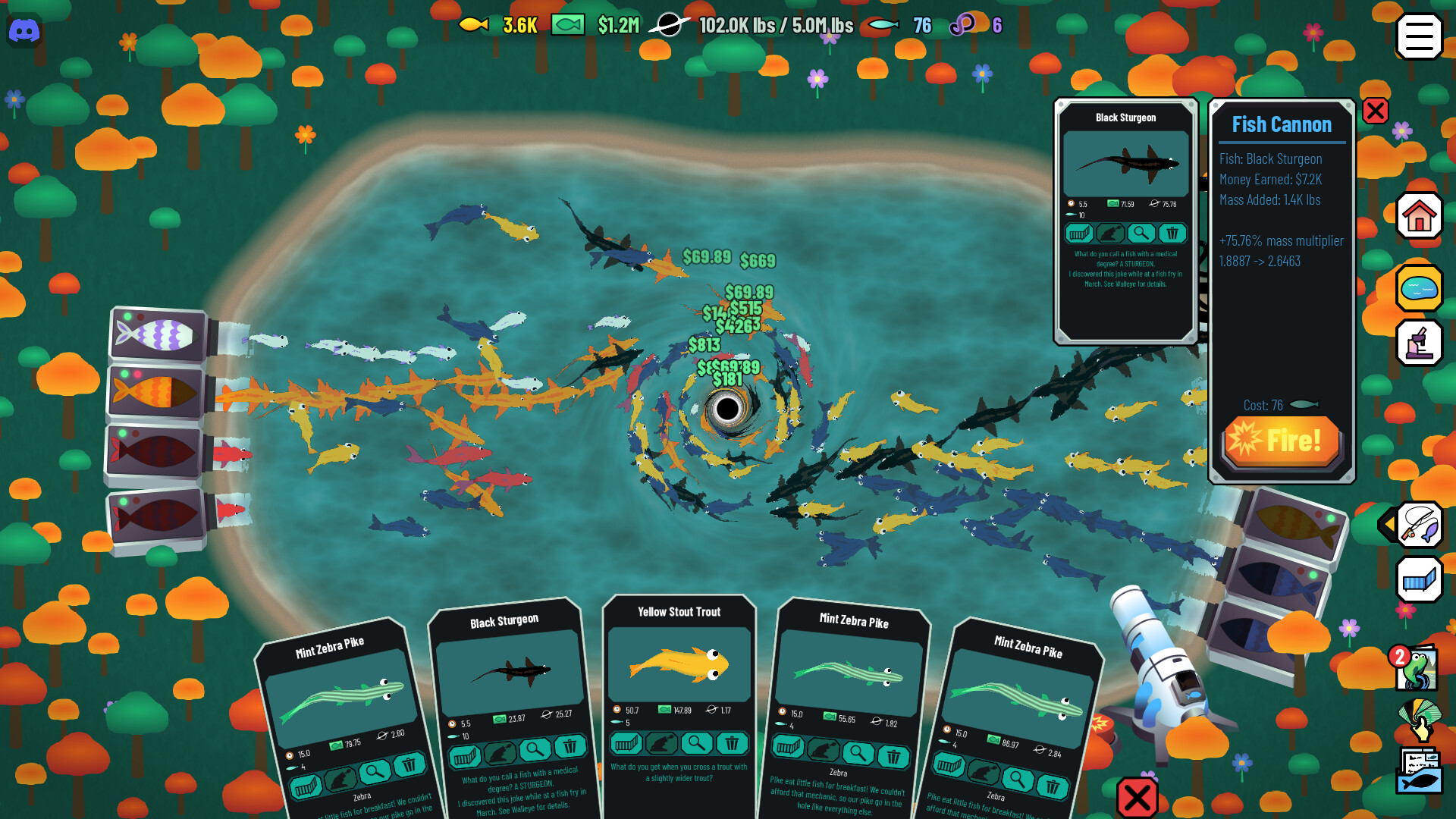 Скриншот: Black Hole Fishing