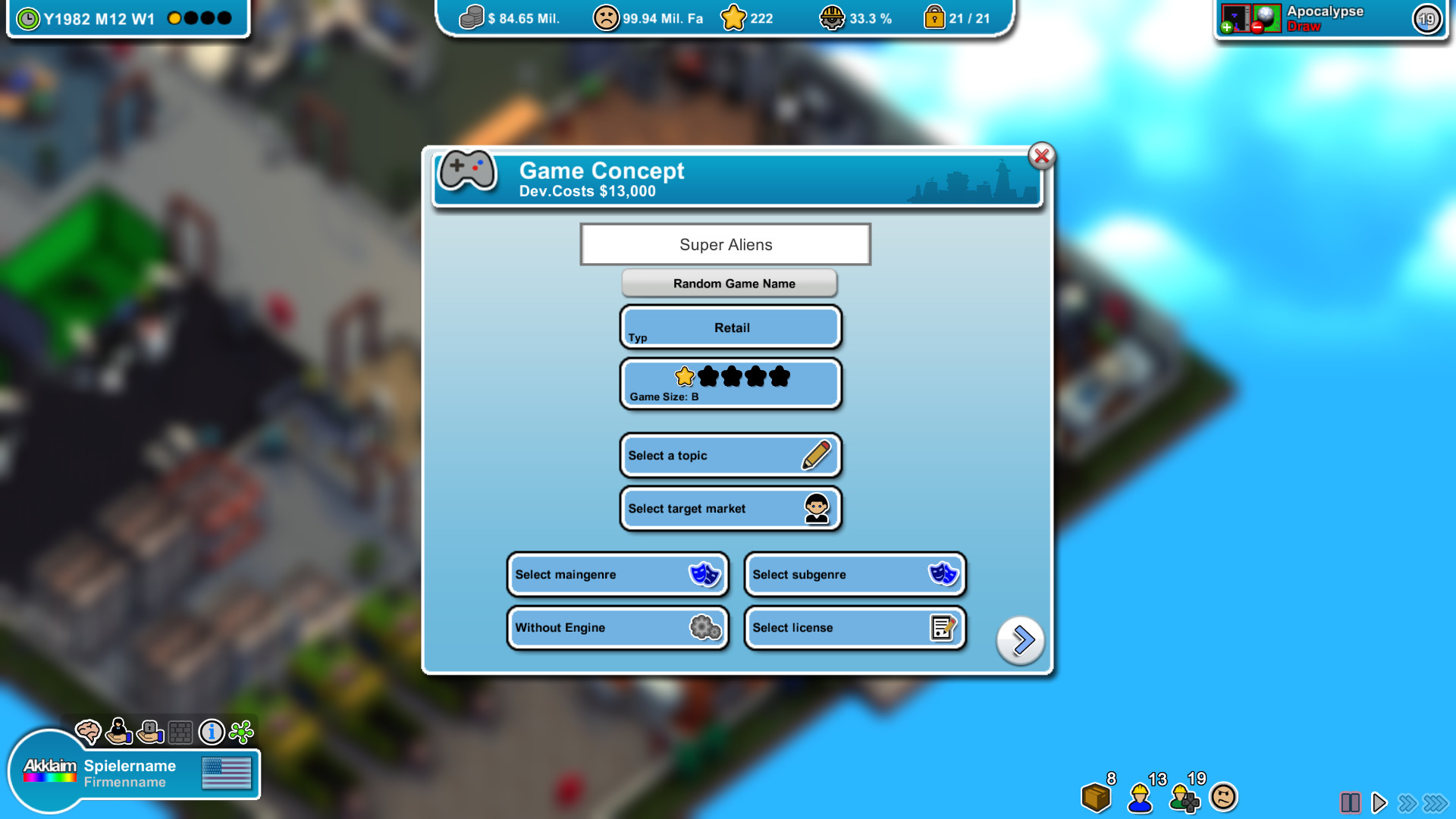 Скриншот: Mad Games Tycoon