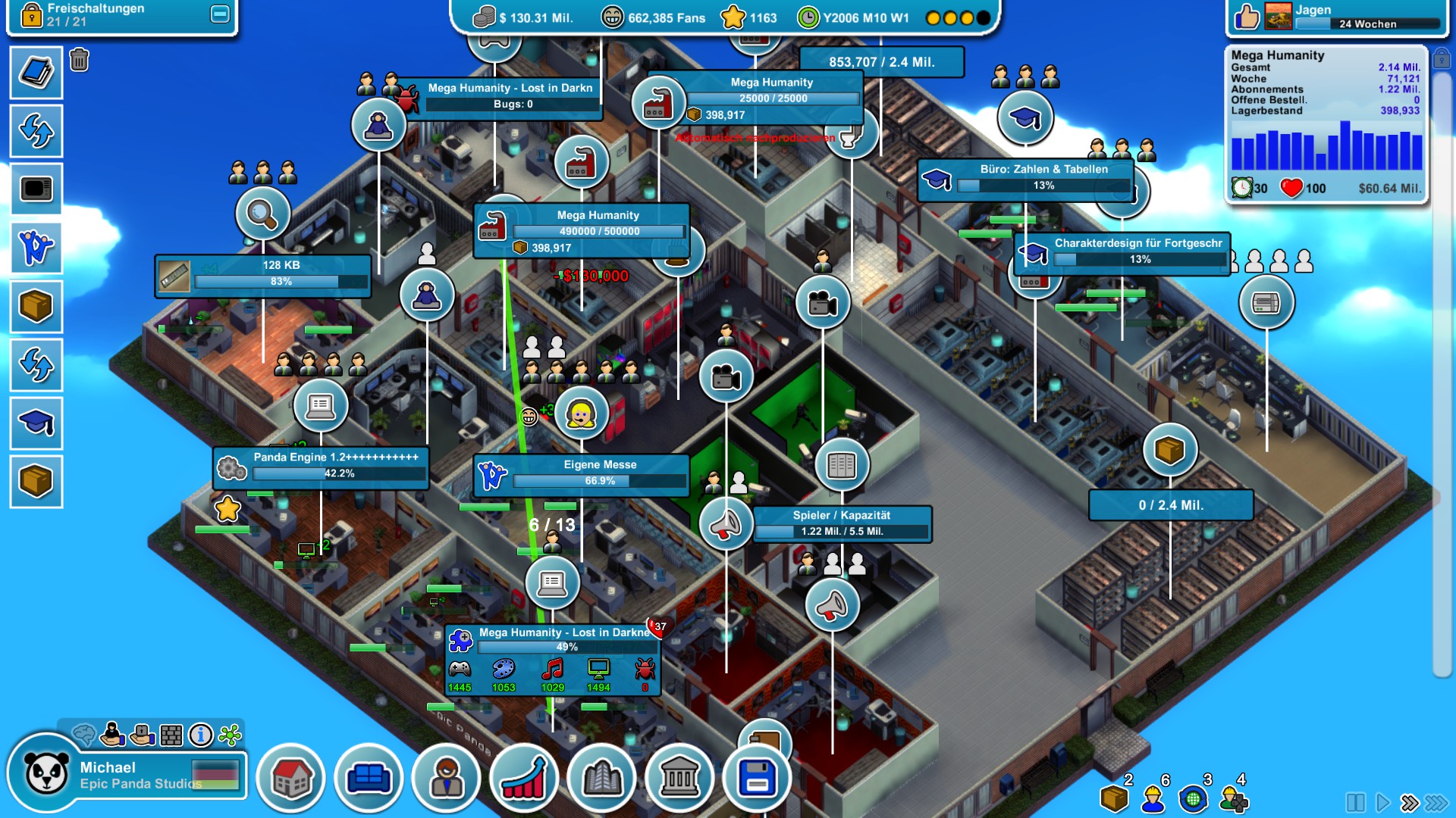 Скриншот: Mad Games Tycoon
